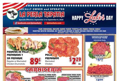 La Perla Tapatia Weekly Ad September 2 - 8, 2026