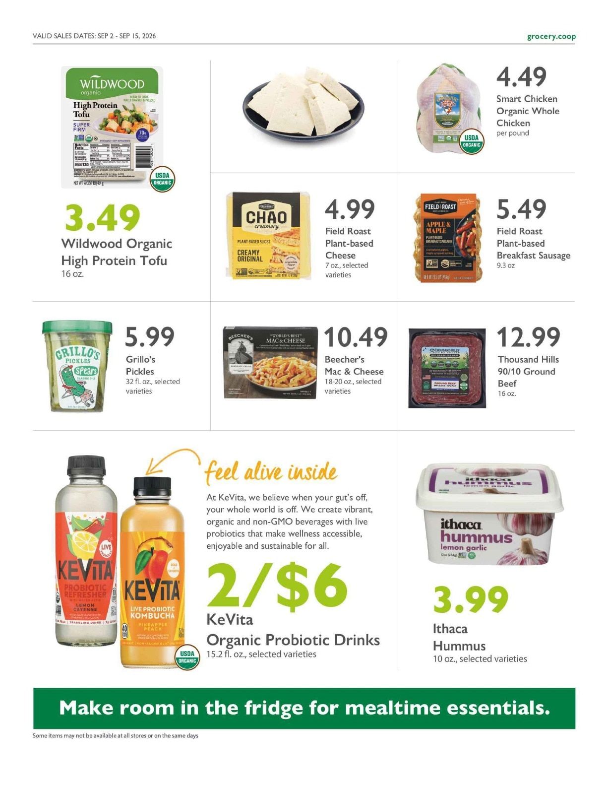 Feather River Food Co-op Co+op Deals Weekly Ad September 2 - 15, 2026