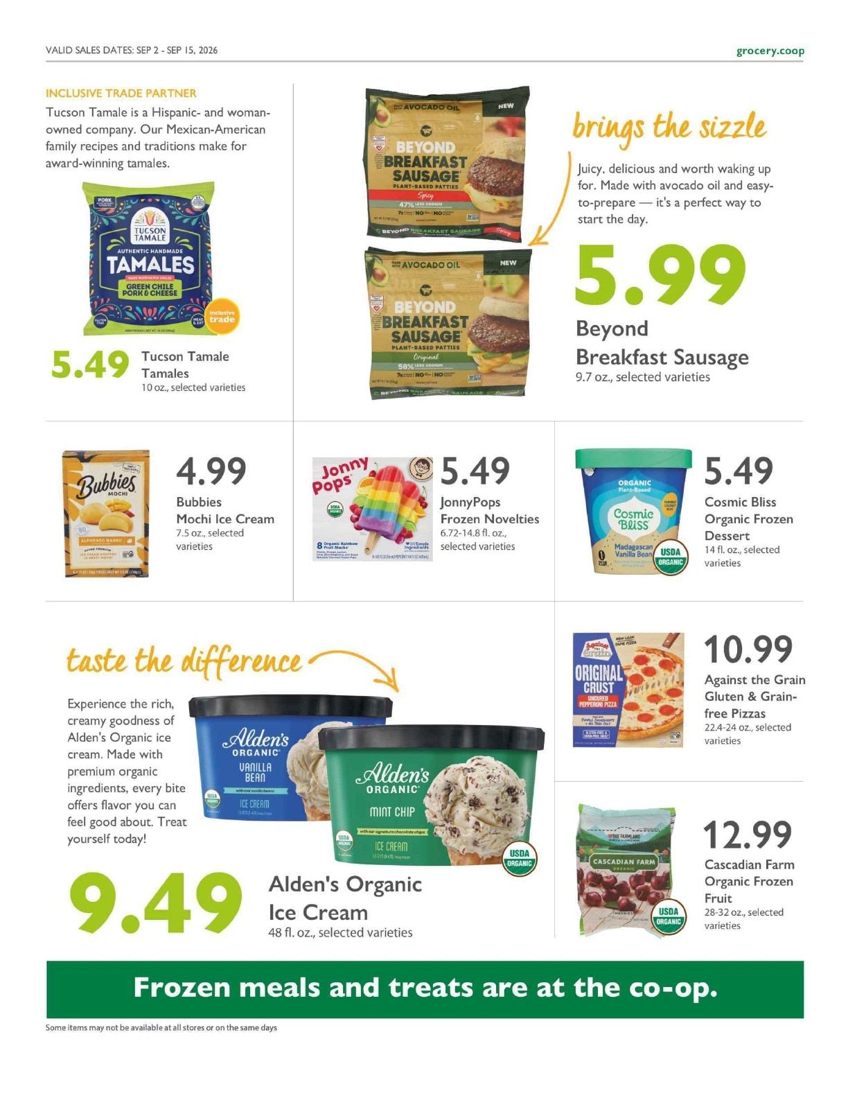 Feather River Food Co-op Co+op Deals Weekly Ad September 2 - 15, 2026