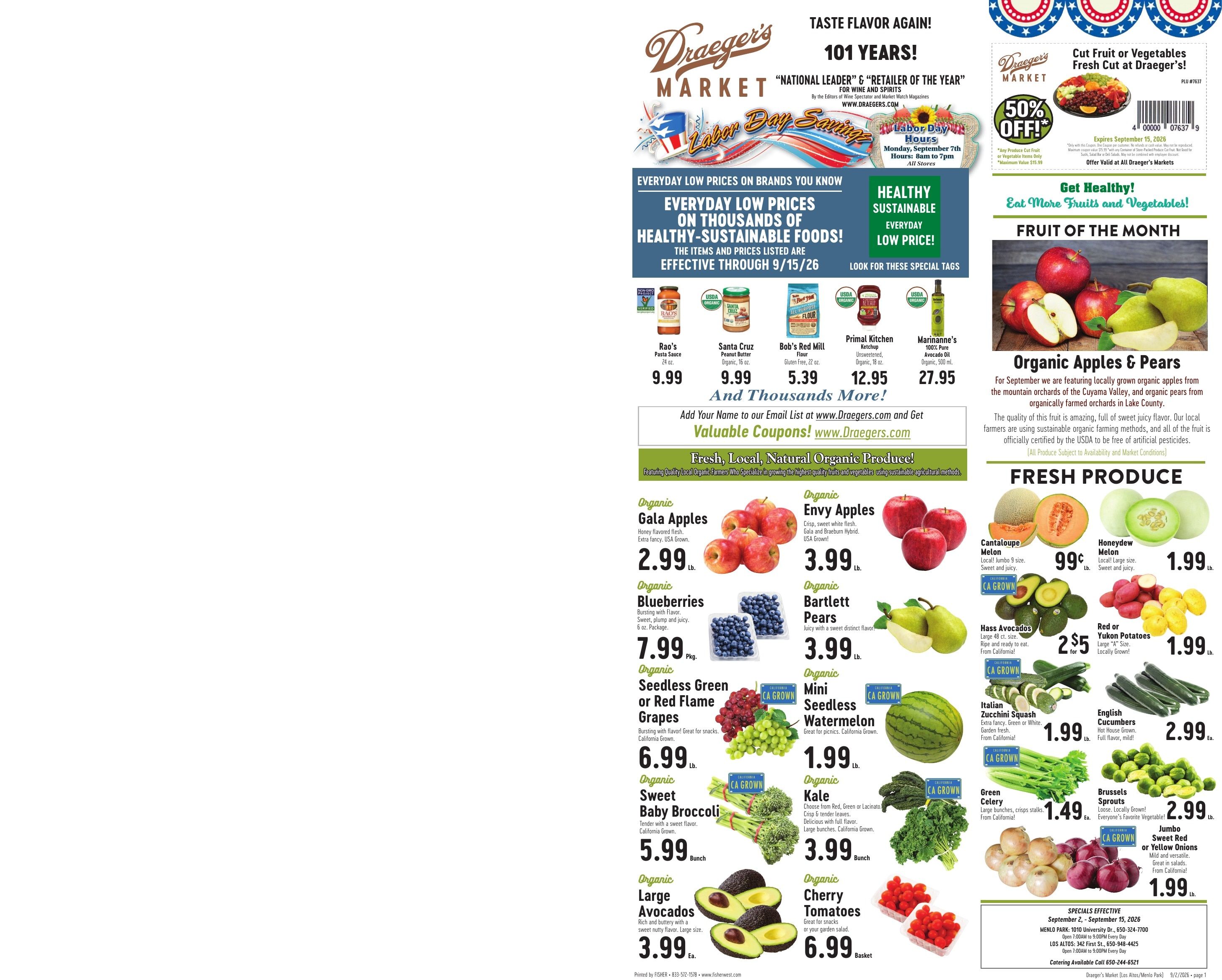 Draeger's Market Weekly Ad September 2 - 15, 2026