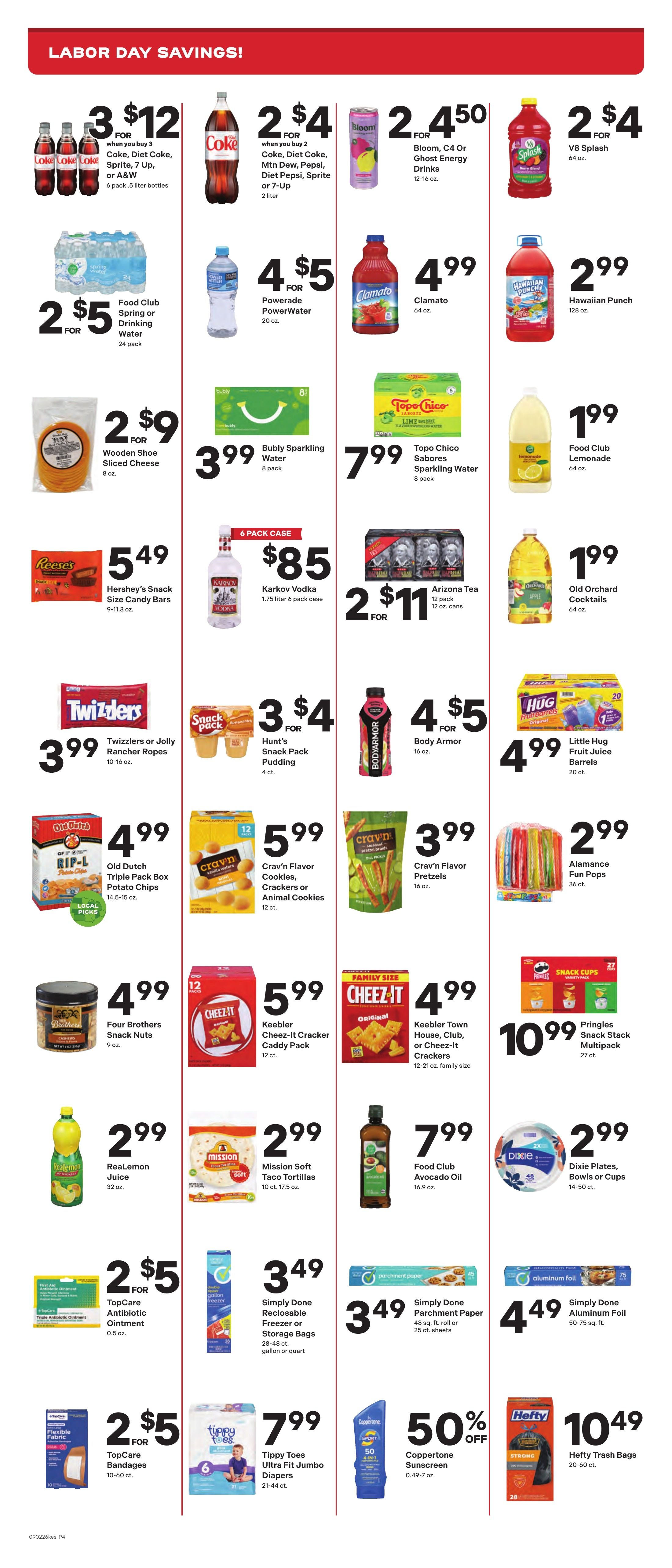 Kessler's Grocery Weekly Ad September 2 - 8, 2026