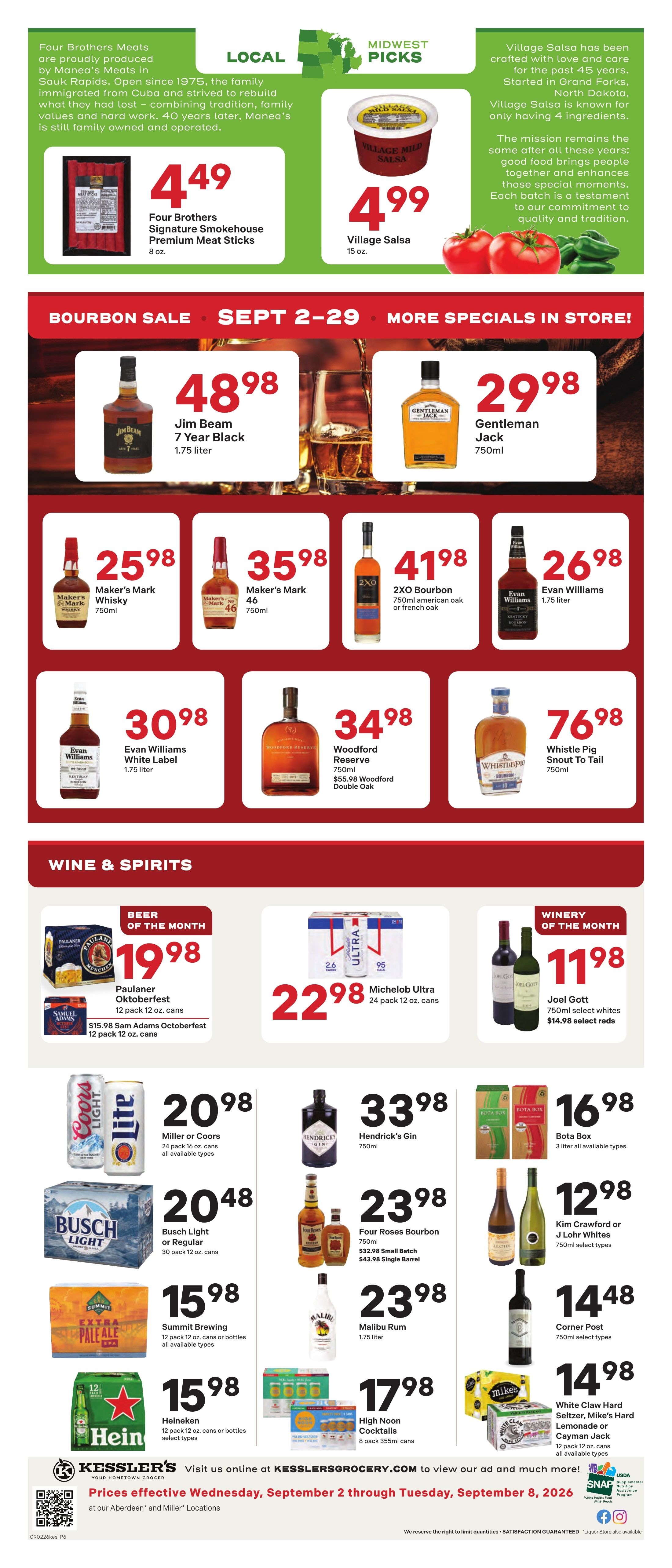 Kessler's Grocery Weekly Ad September 2 - 8, 2026