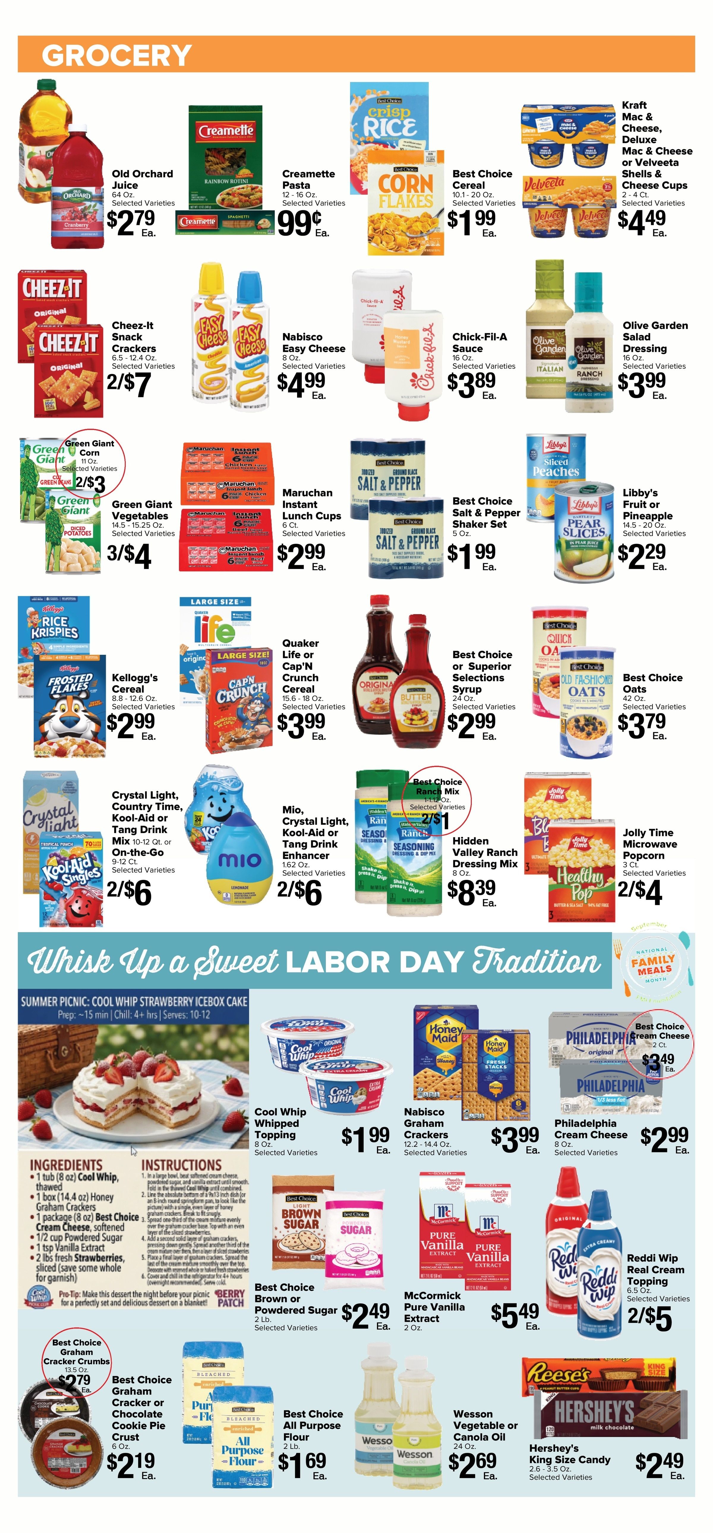 Kenyon Market Weekly Ad September 2 - 8, 2026