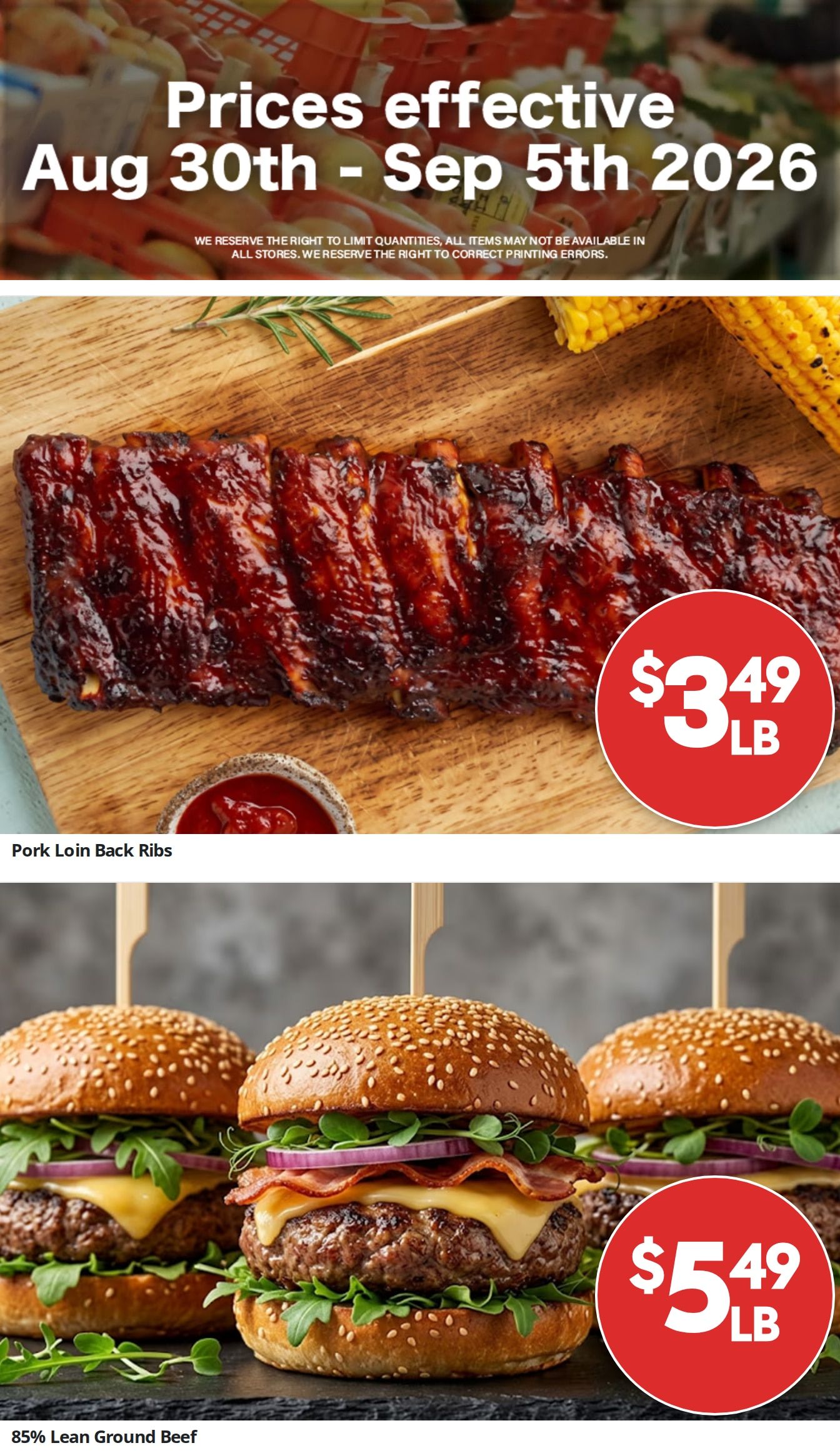 Barnesville Grocery Weekly Ad September 2 - 8, 2026