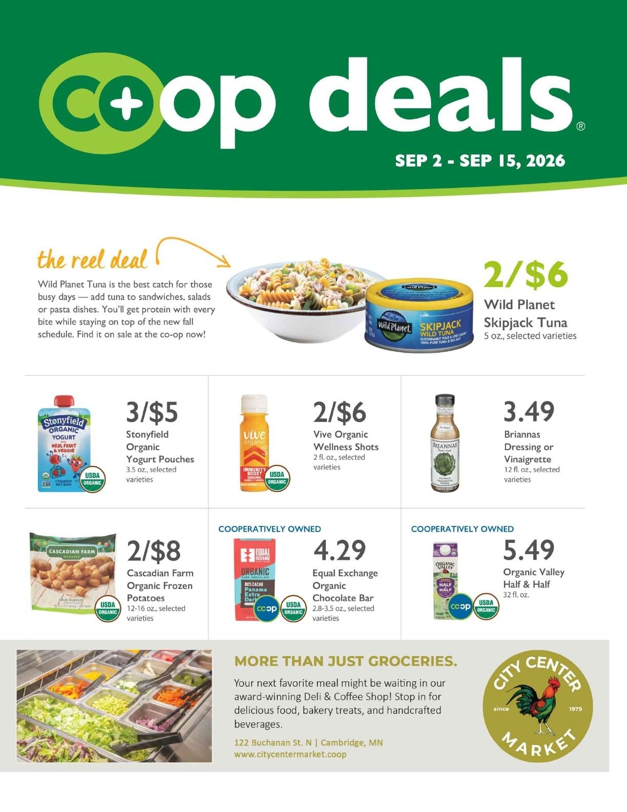 City Center Market Co+op Deals Weekly Ad September 2 - 15, 2026