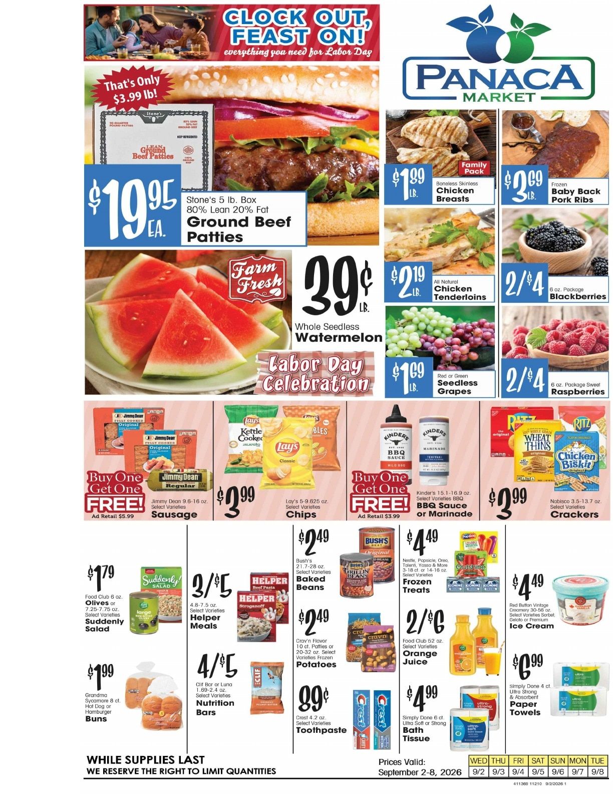 Panaca Market Weekly Ad September 2 - 8, 2026