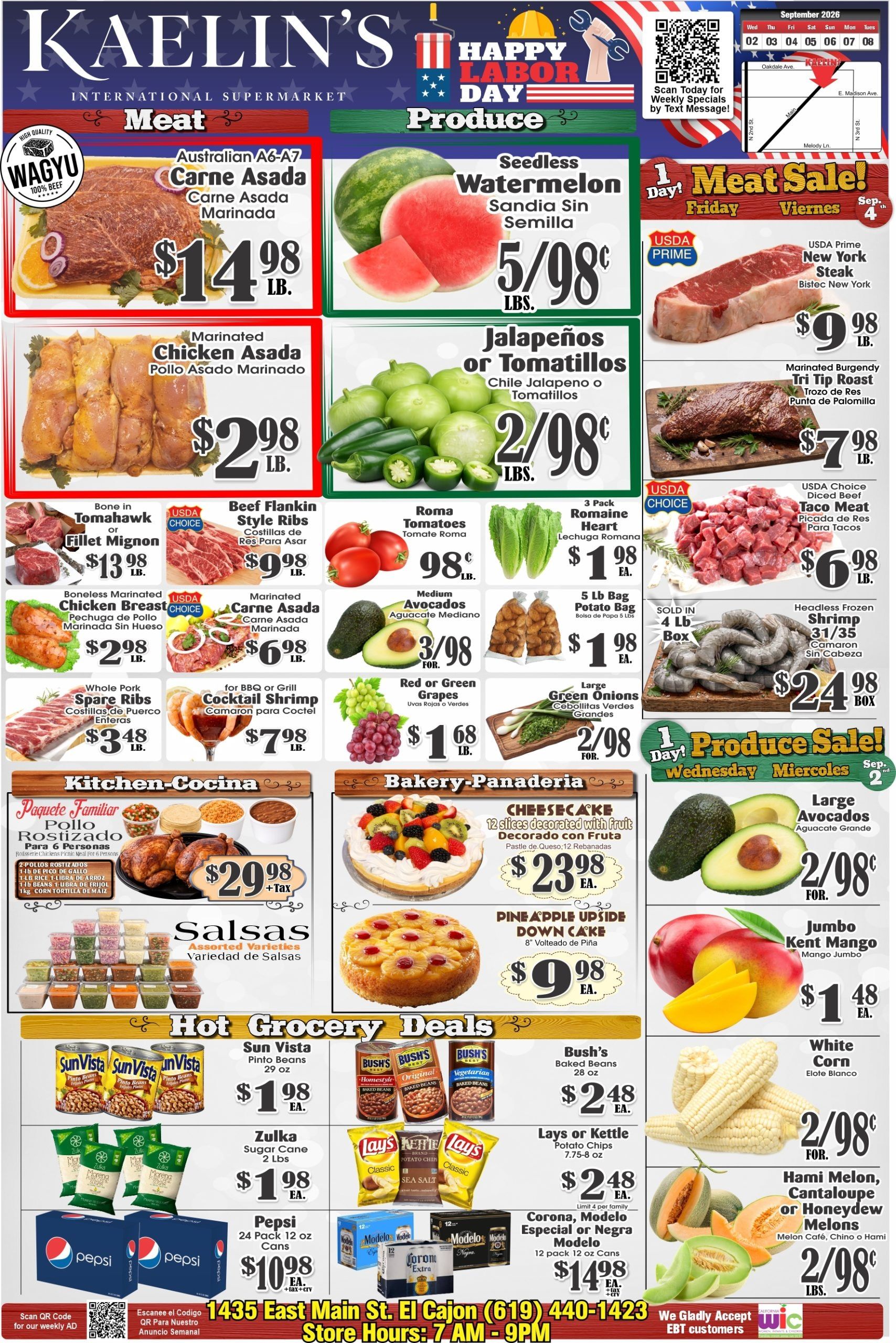 Kaelin's Market Weekly Ad September 2 - 8, 2026