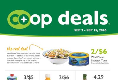 Sacramento Natural Foods Co-op Co+op Deals Weekly Ad September 2 - 15, 2026