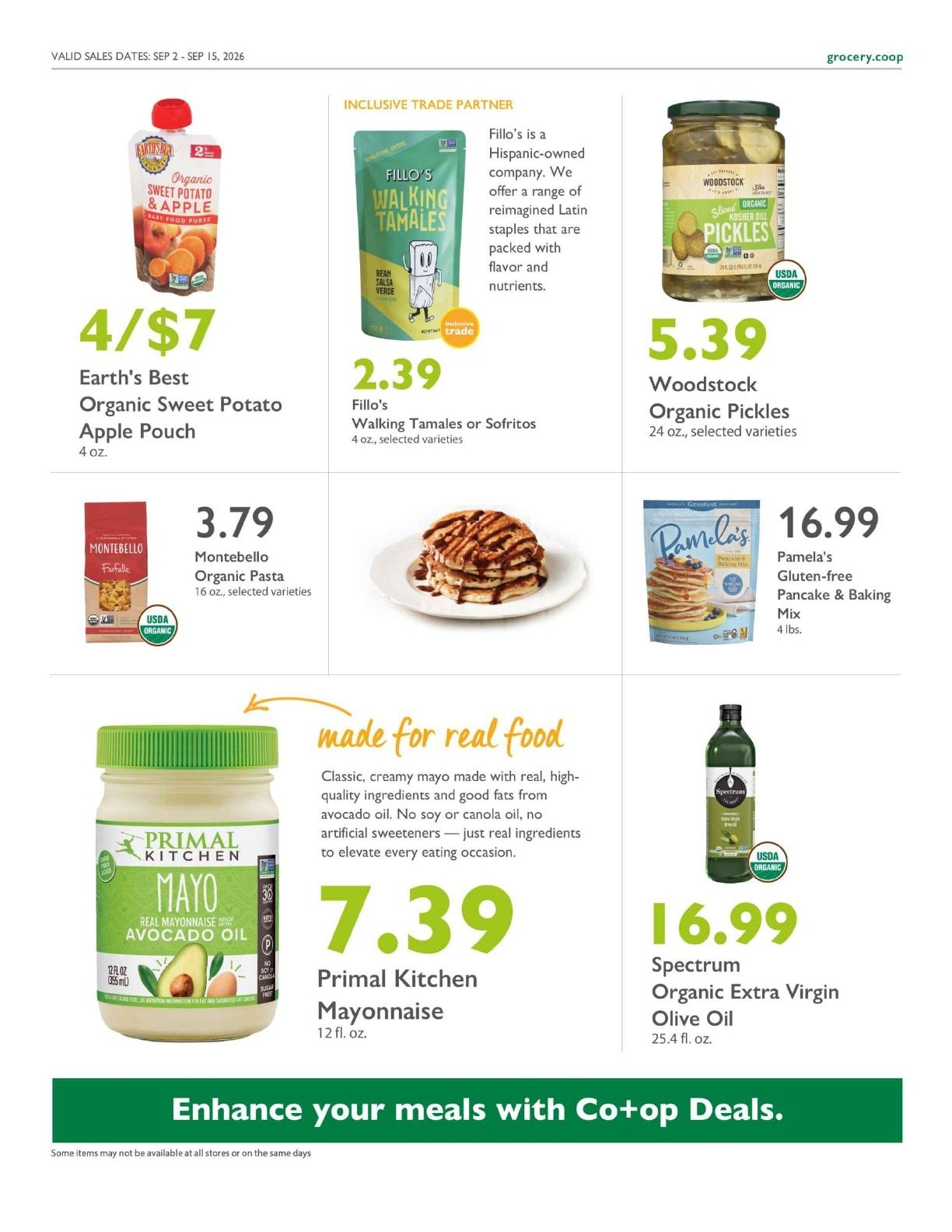 Sacramento Natural Foods Co-op Co+op Deals Weekly Ad September 2 - 15, 2026