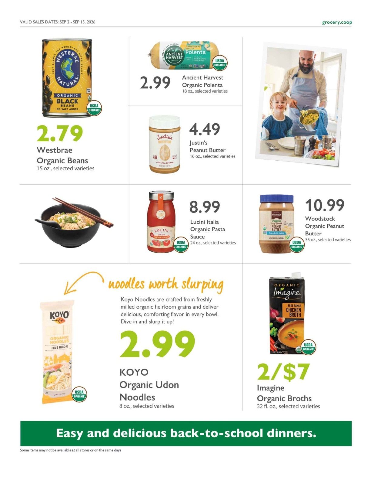 Sacramento Natural Foods Co-op Co+op Deals Weekly Ad September 2 - 15, 2026