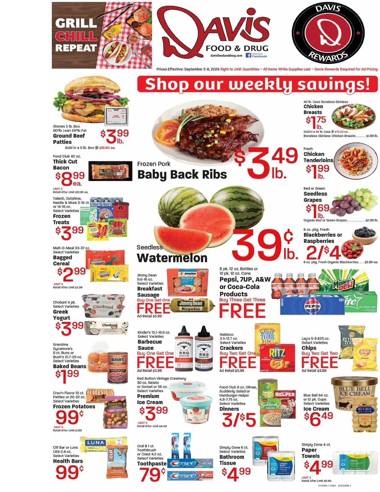 Davis Food & Drug (La Verkin, UT) Weekly Ad September 2 - 8, 2026