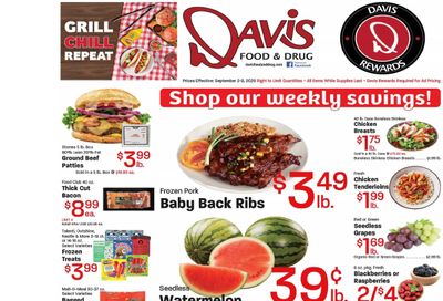 Davis Food & Drug (La Verkin, UT) Weekly Ad September 2 - 8, 2026