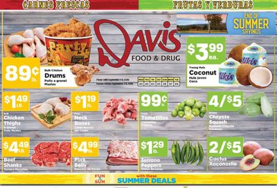 Davis Food & Drug (495 North State Street, La Verkin, UT) Hispanic Weekly Ad September 2 - 8, 2026
