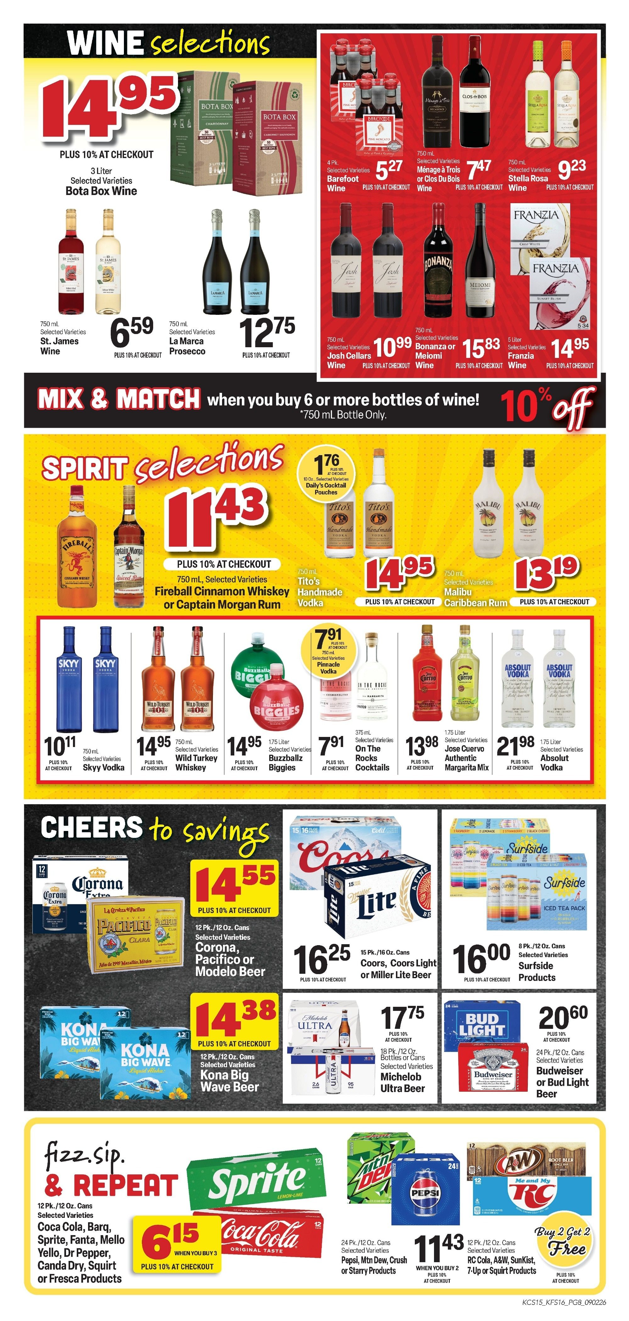 King Food Saver (Aurora and Cassville, MO) Weekly Ad September 2 - 15, 2026