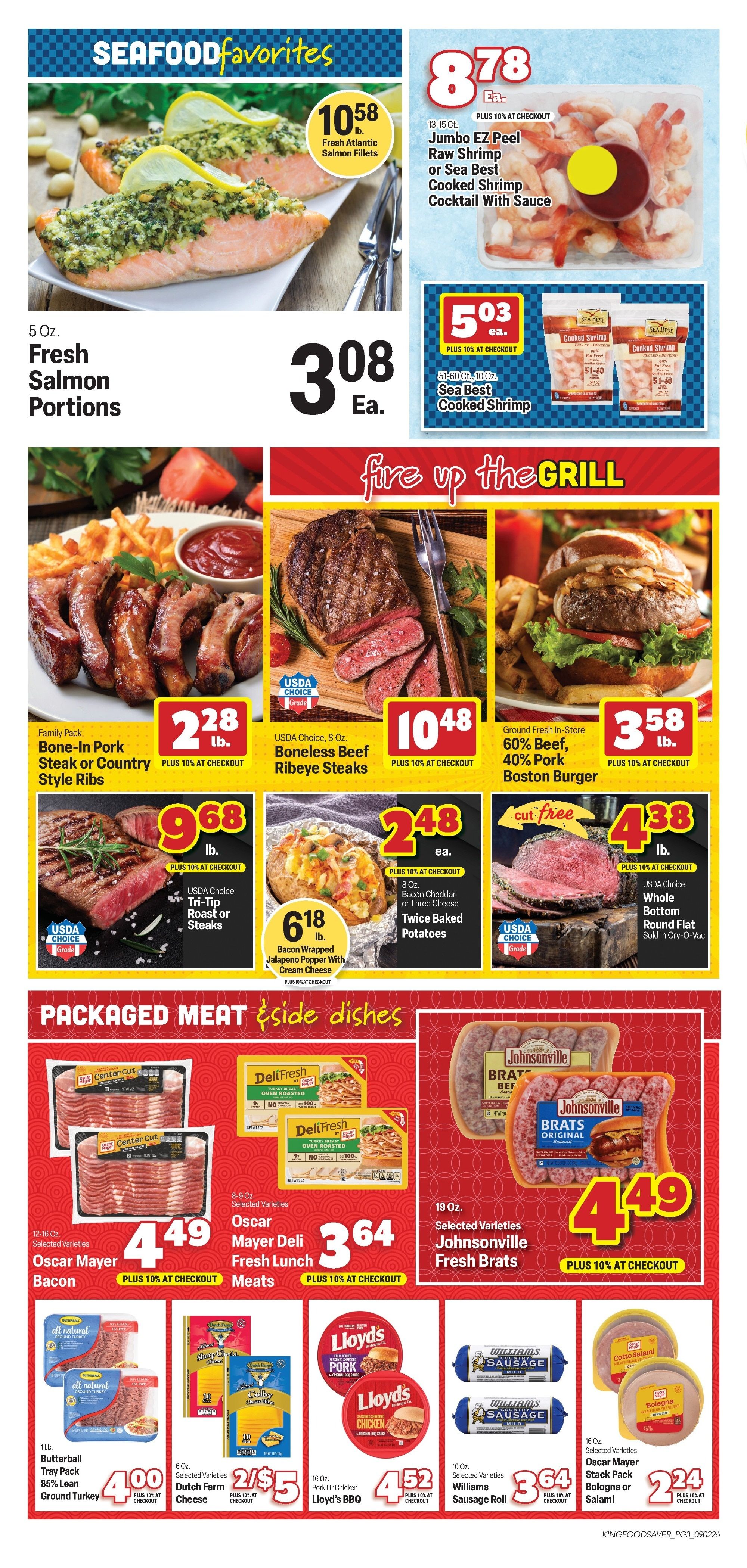 King Food Saver (Aurora and Cassville, MO) Weekly Ad September 2 - 15, 2026