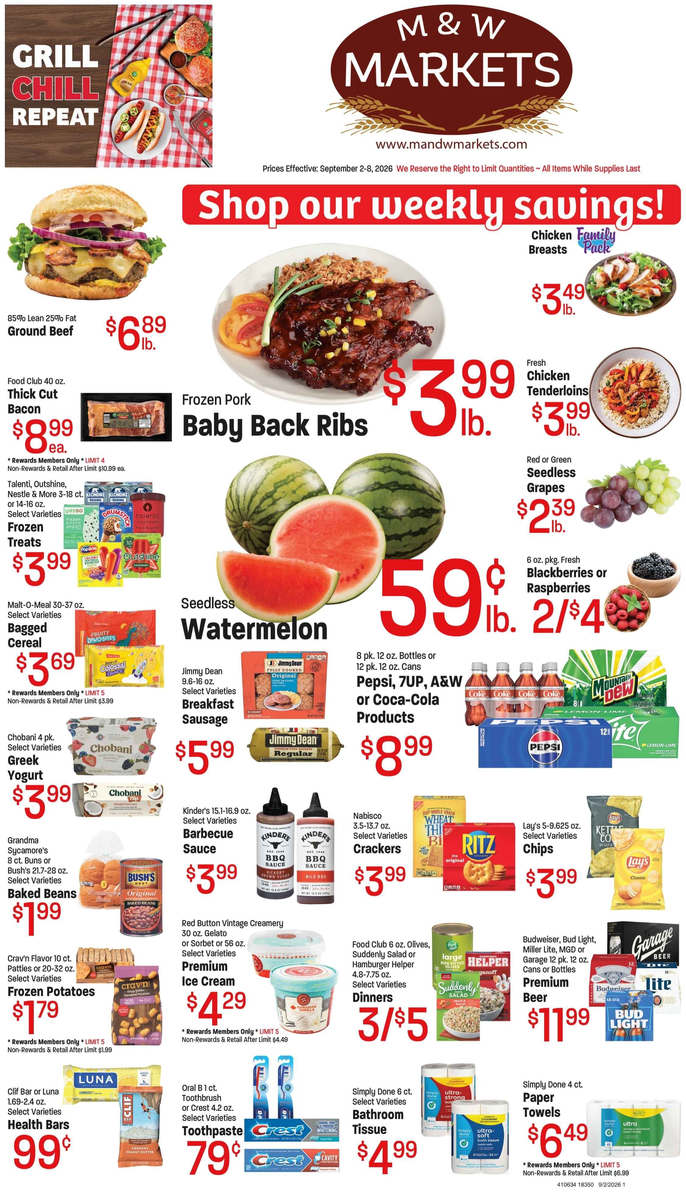 M&W Markets (Boise, ID) Weekly Ad September 2 - 8, 2026