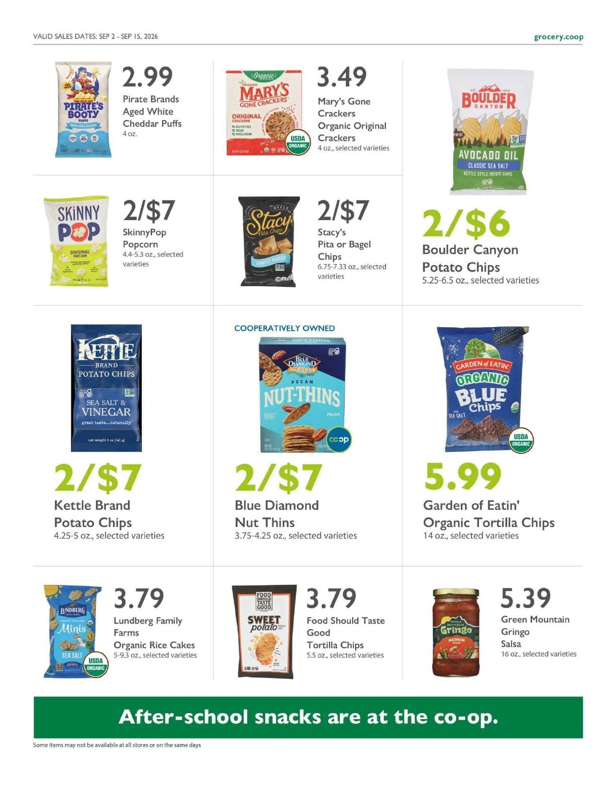 New Orleans Food Co-op Co+op Deals Weekly Ad September 2 - 15, 2026