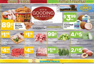 M&W Markets (Gooding, ID) Weekly Ad September 2 - 8, 2026