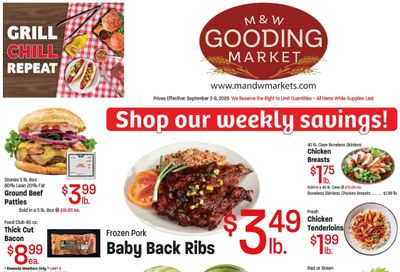 M&W Markets (Gooding, ID) Weekly Ad September 2 - 9, 2026