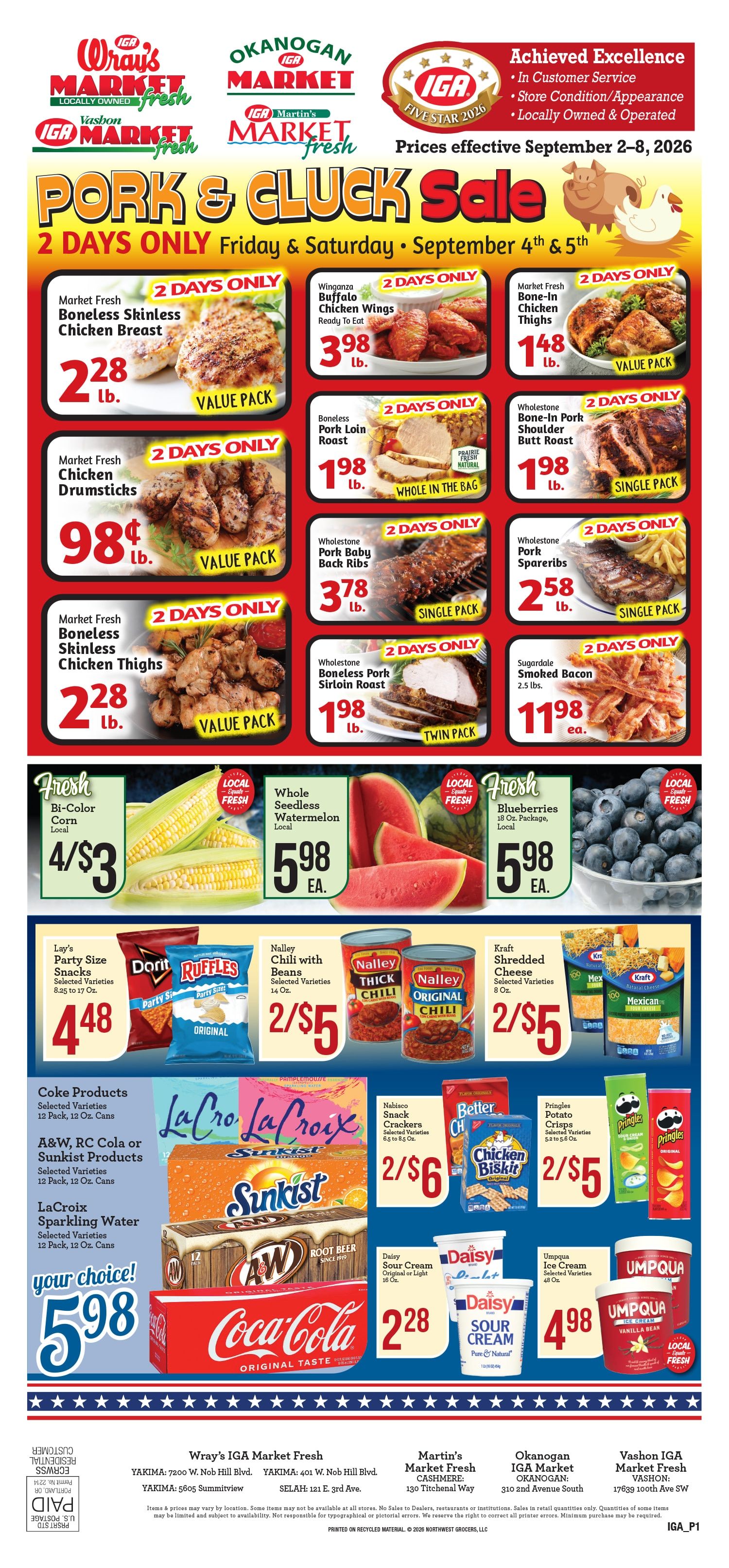 Vashon Market Fresh Weekly Ad September 2 - 8, 2026
