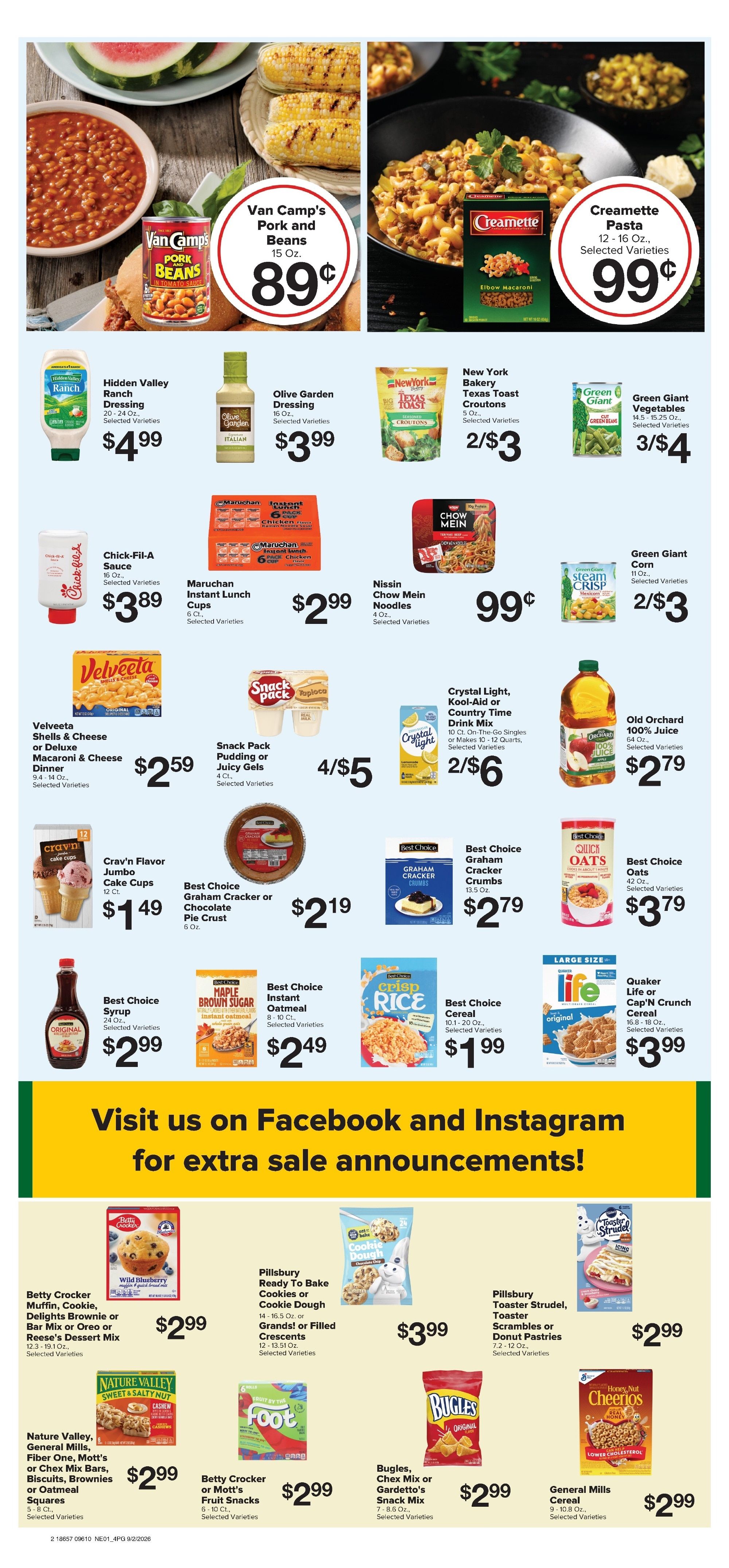 Brown's Grocery Store Weekly Ad September 2 - 8, 2026