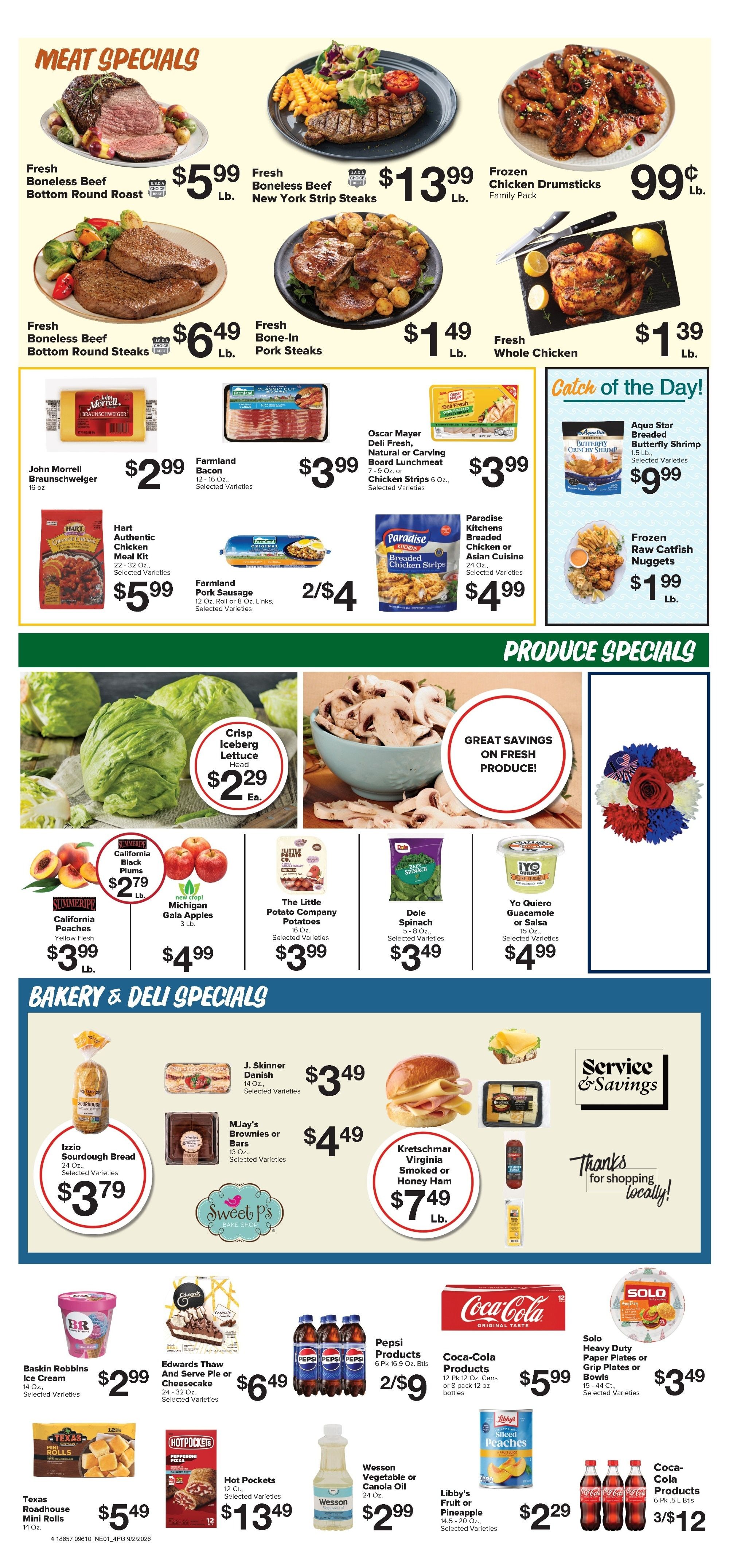 Brown's Grocery Store Weekly Ad September 2 - 8, 2026