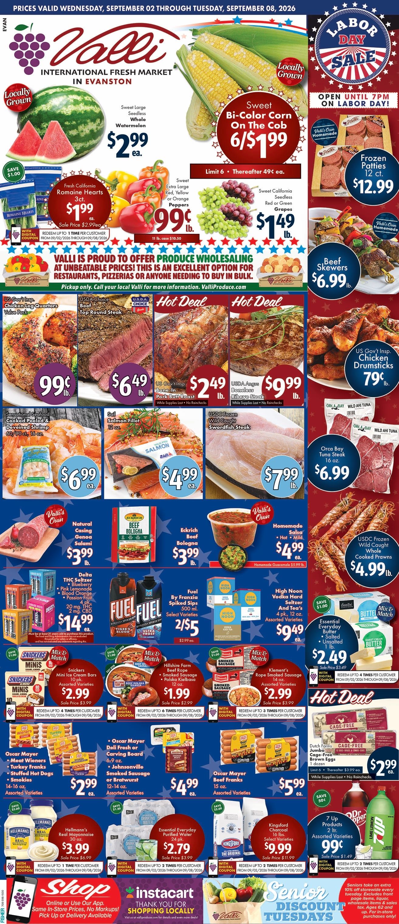 Valli Produce (Evanston, IL) Weekly Ad September 2 - 8, 2026