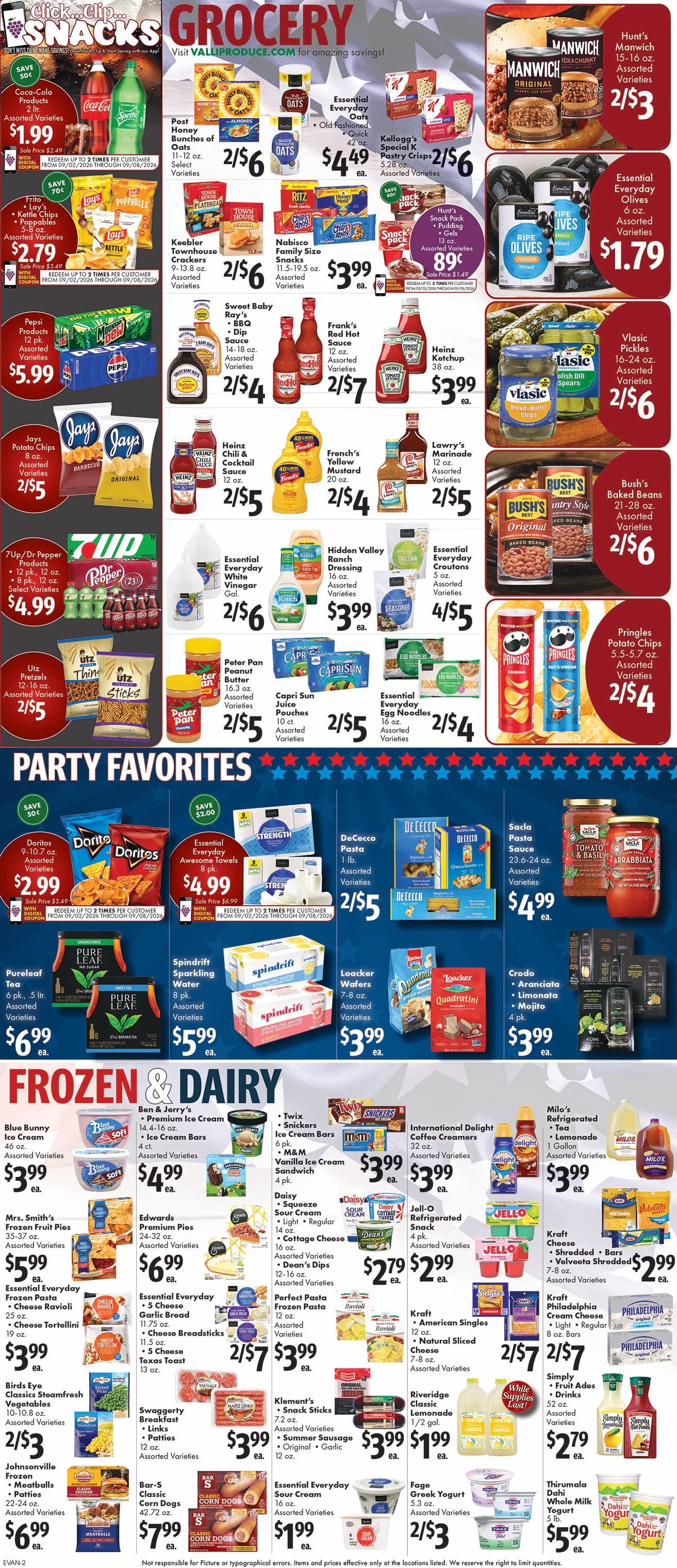 Valli Produce (Evanston, IL) Weekly Ad September 2 - 8, 2026