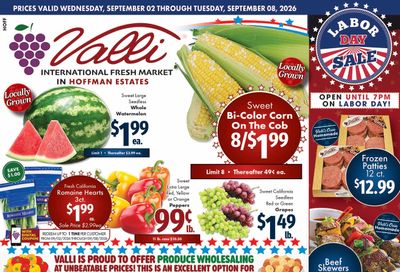 Valli Produce (Hoffman Estates, IL) Weekly Ad September 2 - 8, 2026