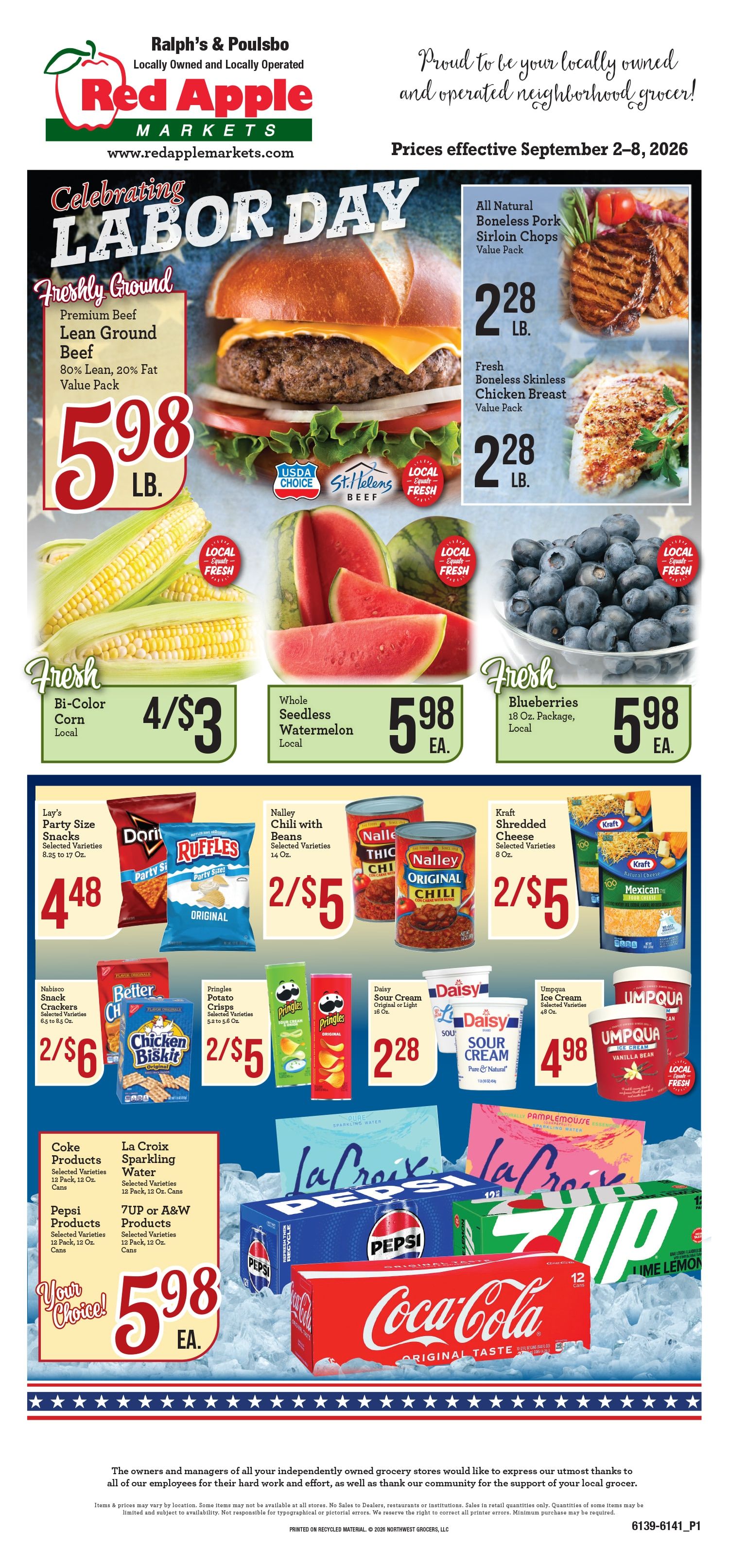 Ralph's and Poulsbo Red Apple Markets Weekly Ad September 2 - 8, 2026