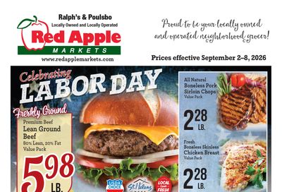 Ralph's and Poulsbo Red Apple Markets Weekly Ad September 2 - 8, 2026