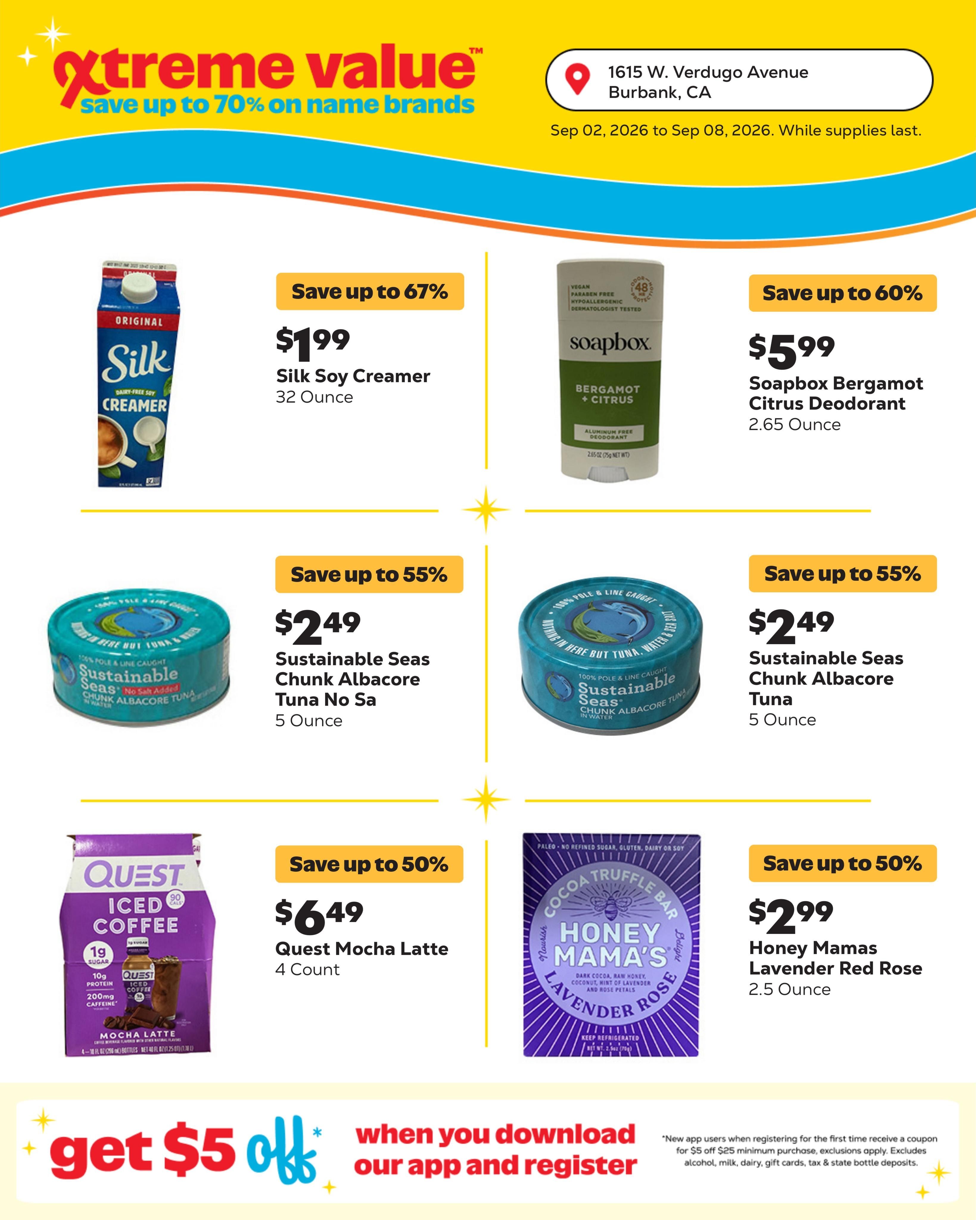 Grocery Outlet (Burbank Area, CA) Weekly Ad September 2 - 8, 2026