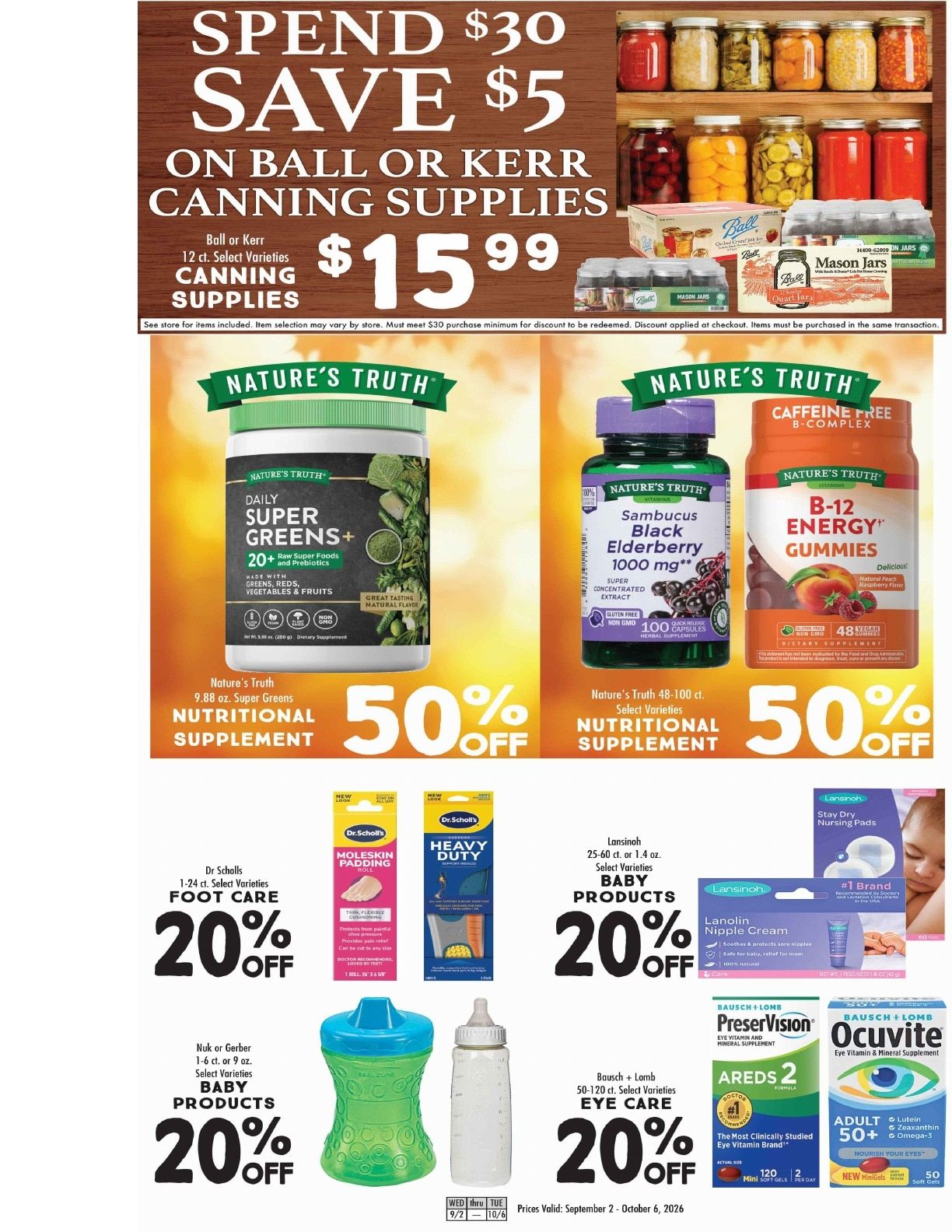 Benedict's Market BOGO Deals Weekly Ad September 2 - October 6, 2026