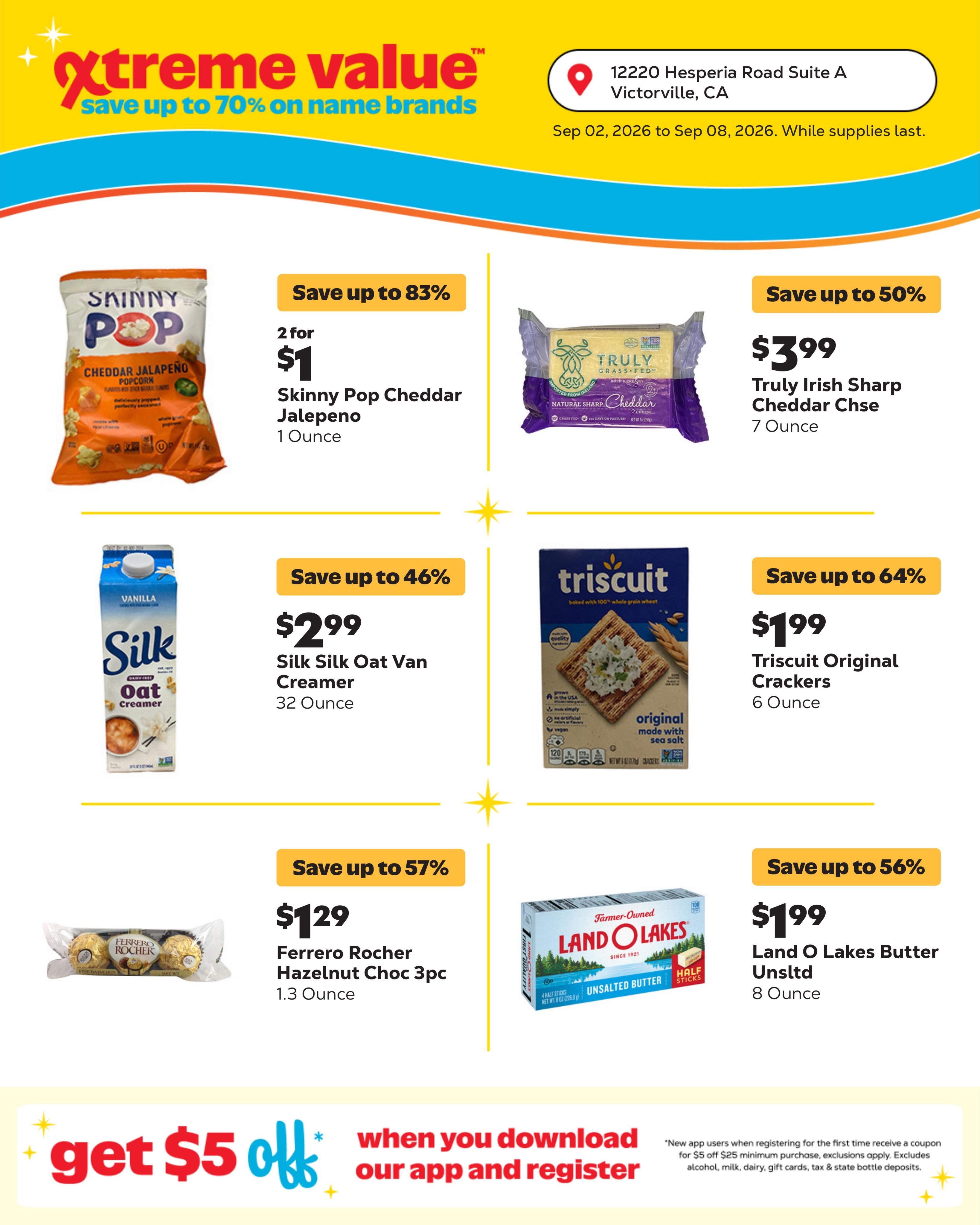 Grocery Outlet (Hesperia-Victorville Area, CA) Weekly Ad September 2 - 8, 2026