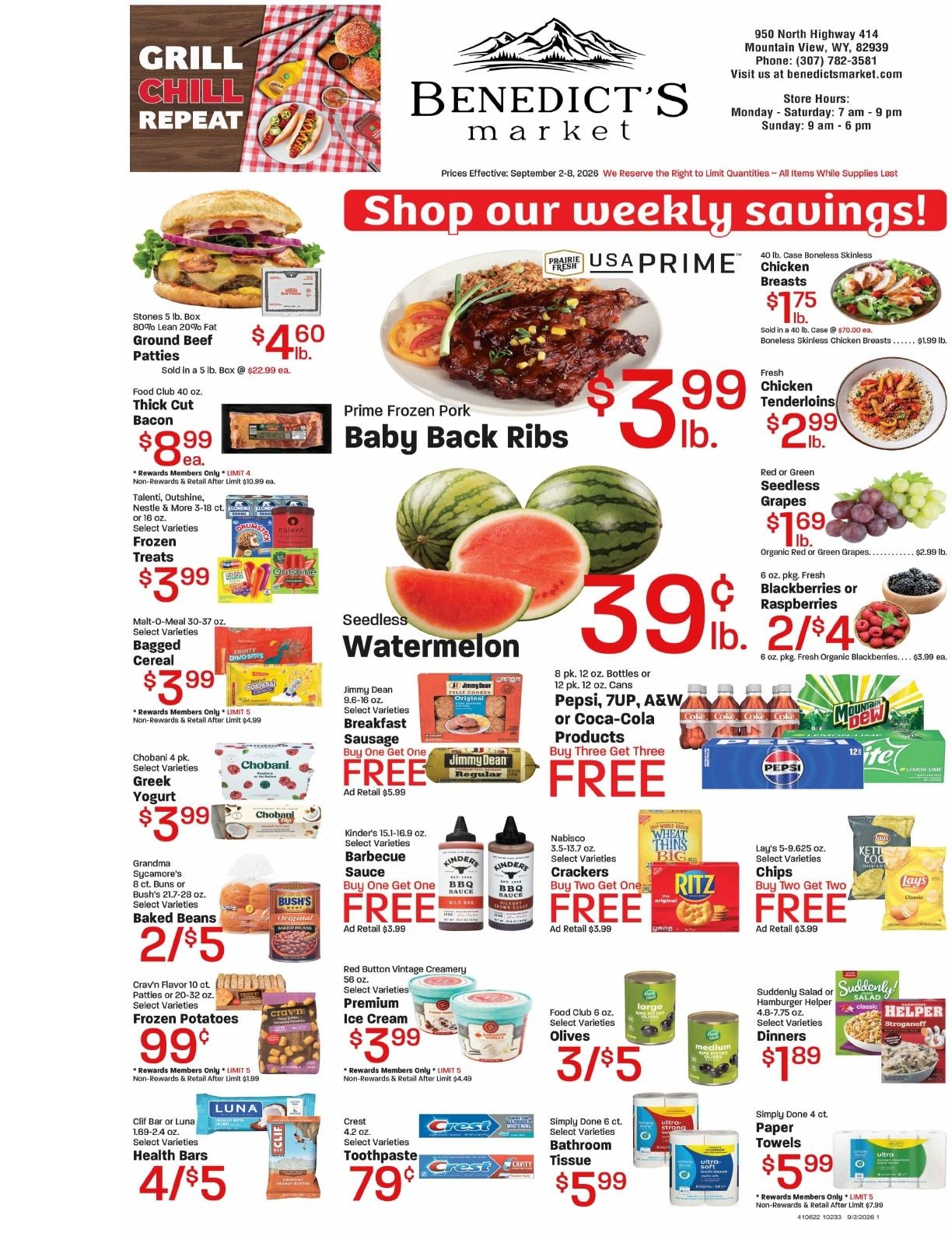 Benedict's Market Weekly Ad September 2 - 8, 2026