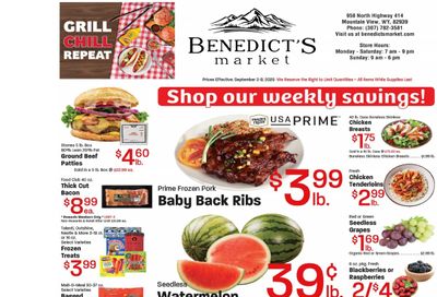 Benedict's Market Weekly Ad September 2 - 8, 2026
