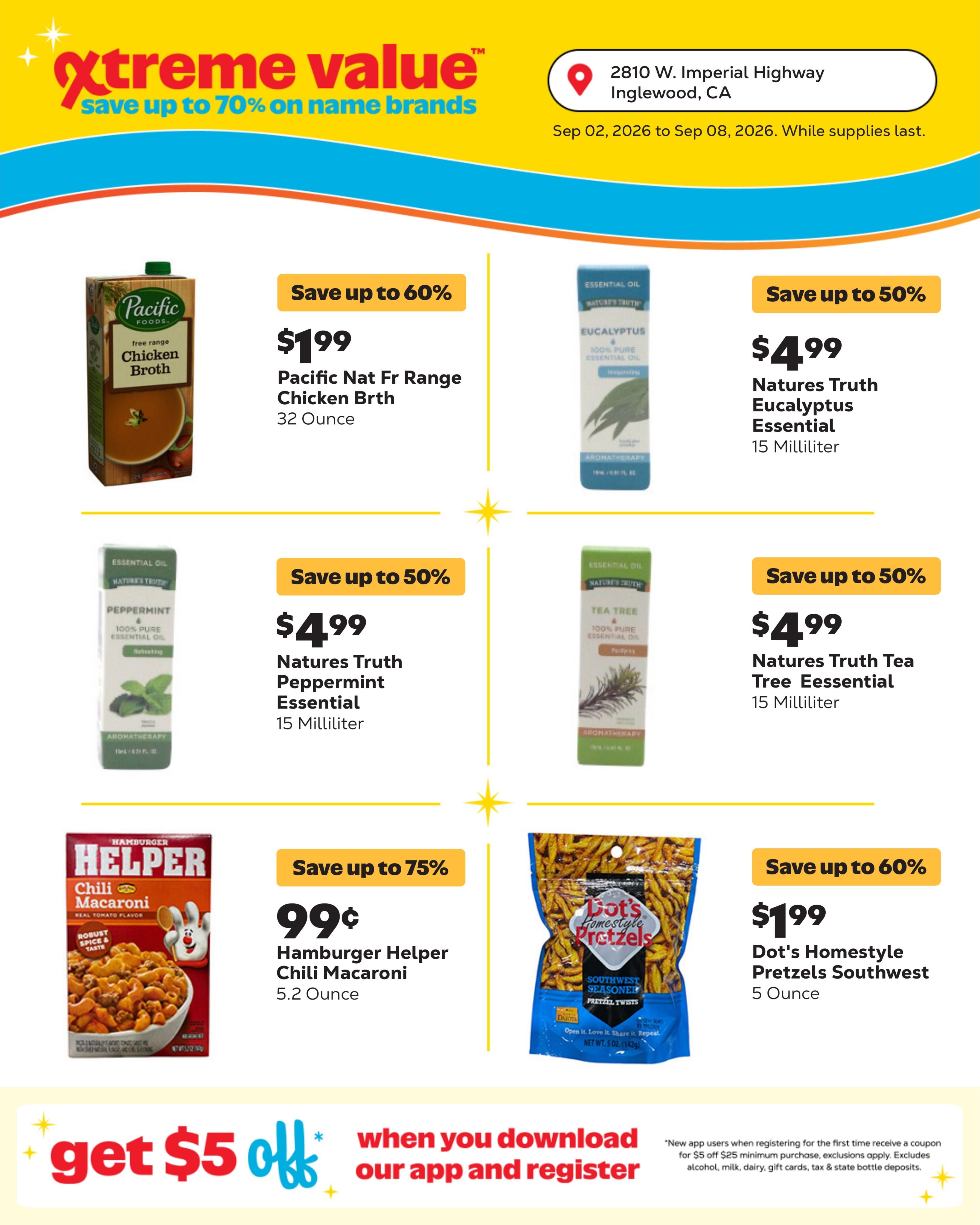 Grocery Outlet (Inglewood Area, CA) Weekly Ad September 2 - 8, 2026