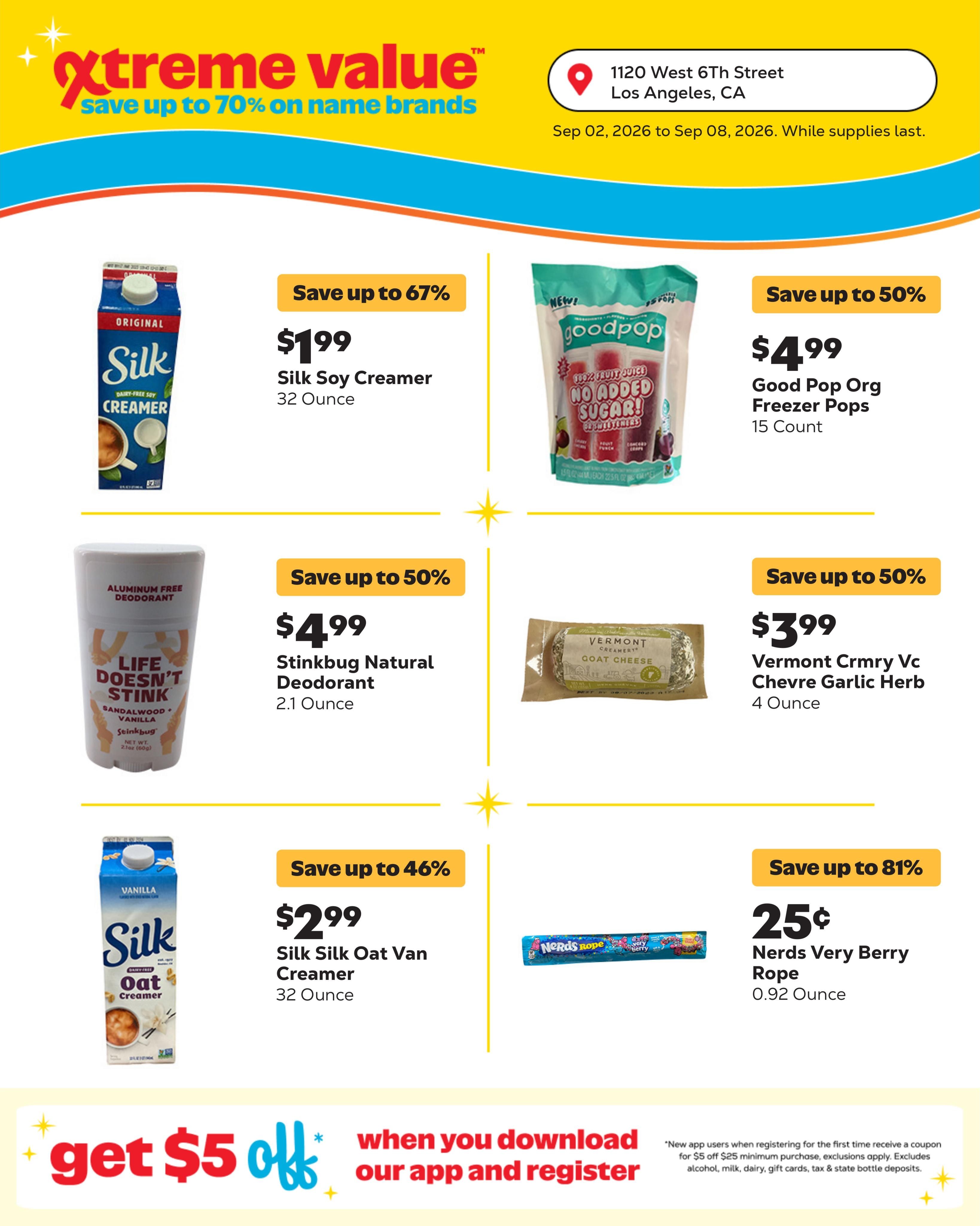 Grocery Outlet (Los Angeles Area, CA) Weekly Ad September 2 - 8, 2026