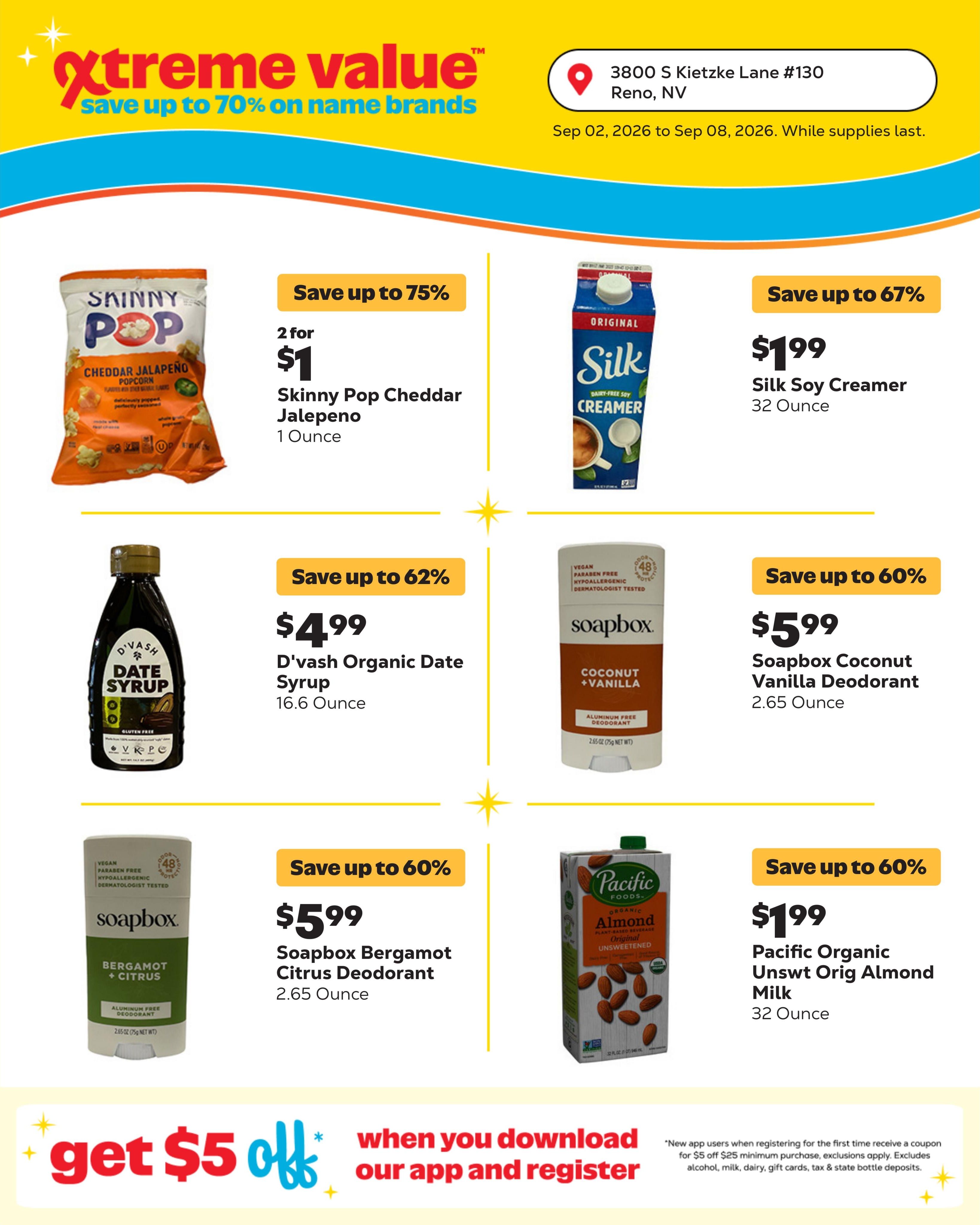 Grocery Outlet (Reno Area, NV) Weekly Ad September 2 - 8, 2026