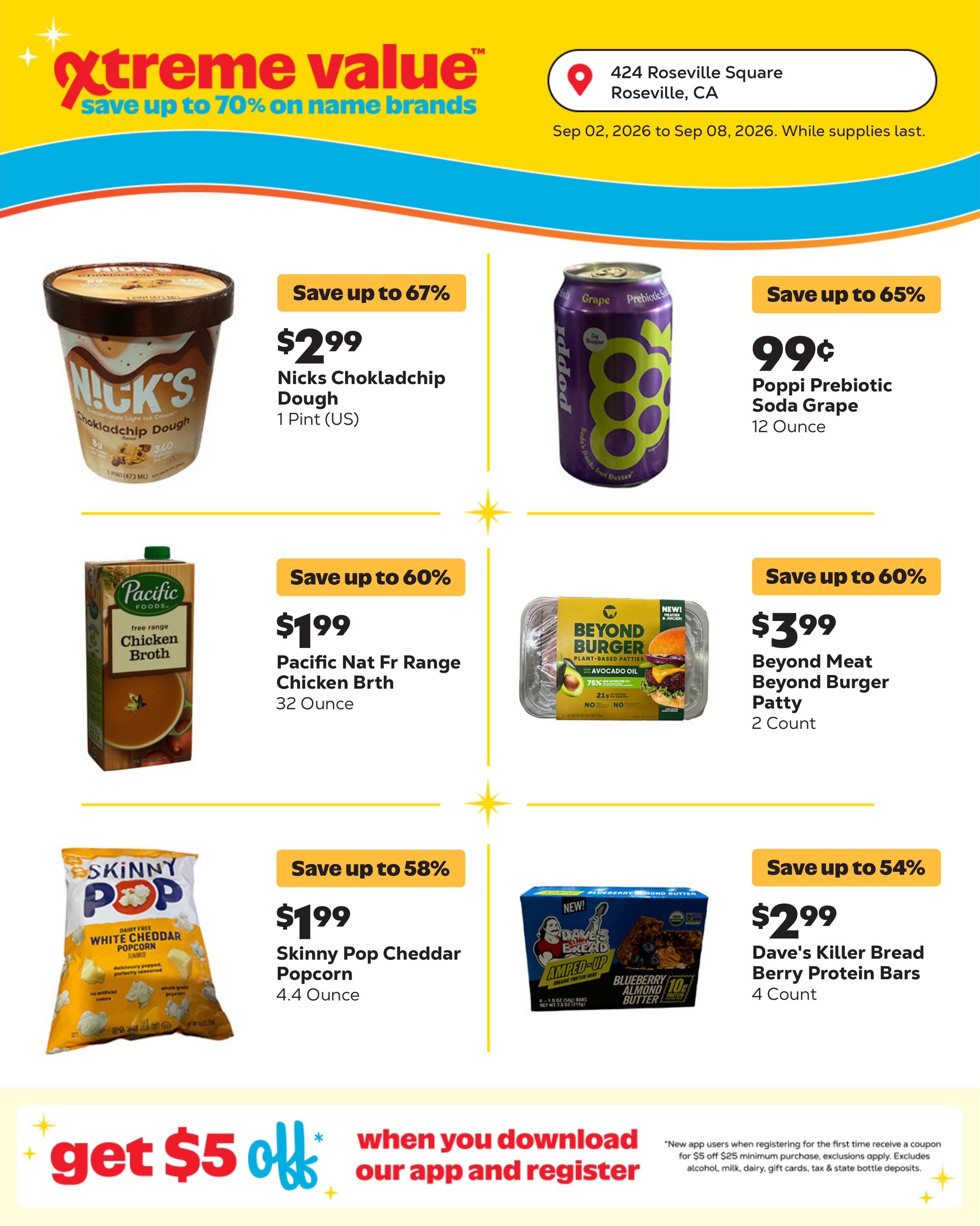 Grocery Outlet (Roseville Area, CA) Weekly Ad September 2 - 8, 2026