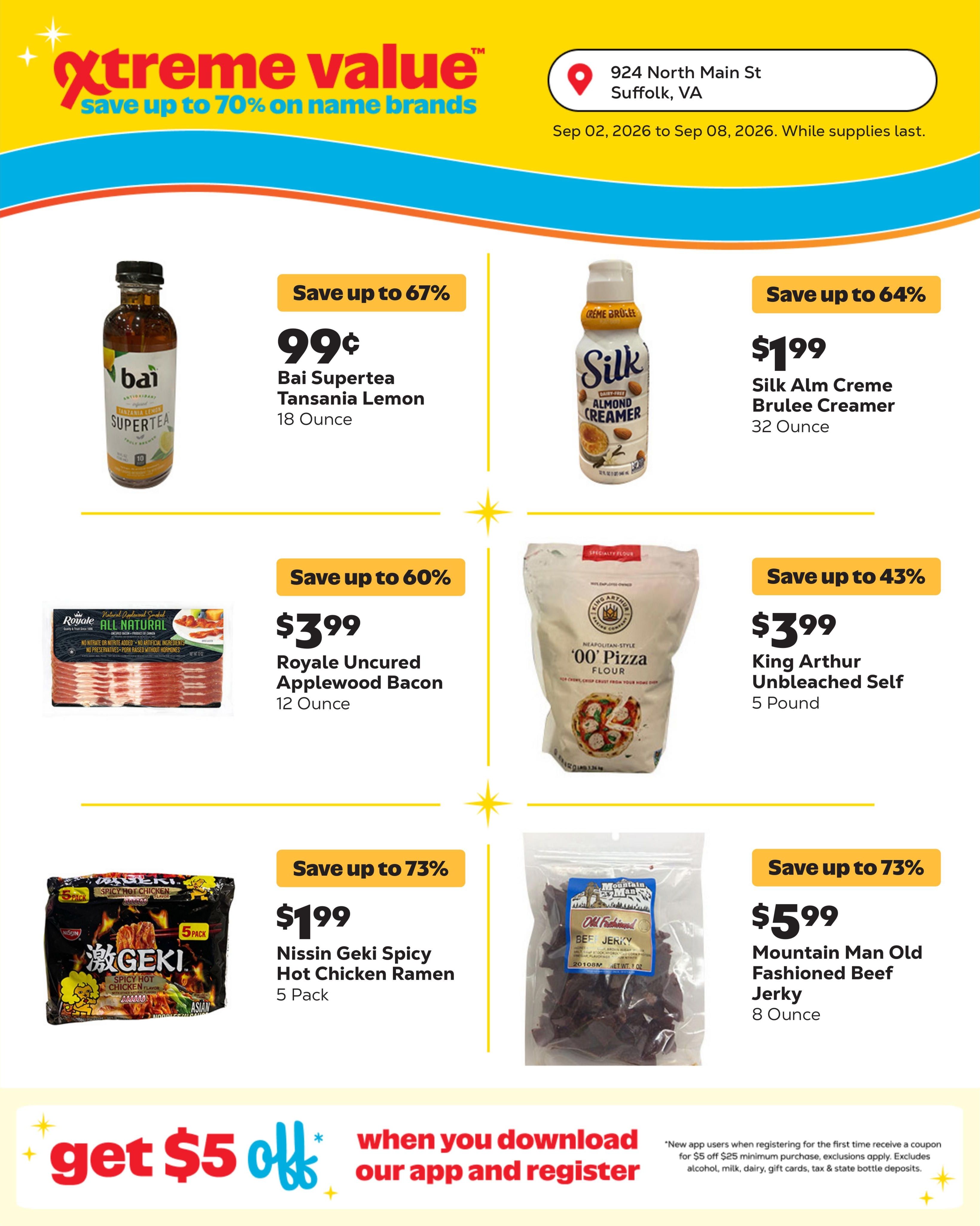 Grocery Outlet (Suffolk Area, VA) Weekly Ad September 2 - 8, 2026