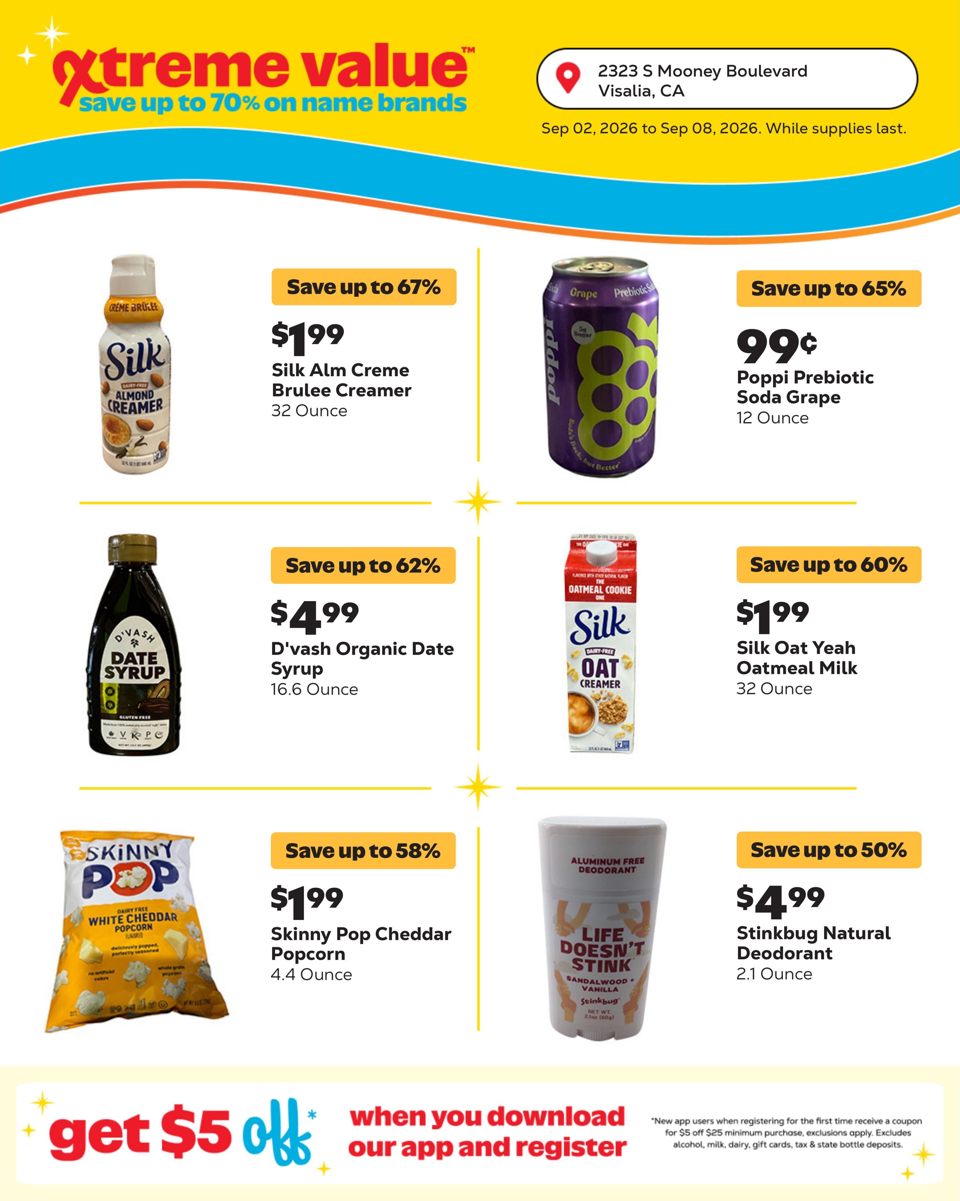 Grocery Outlet (Visalia Area, CA) Weekly Ad September 2 - 8, 2026
