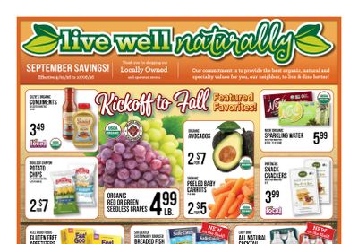 A & J Select Market Live Well Naturally Weekly Ad September 2 - October 6, 2026
