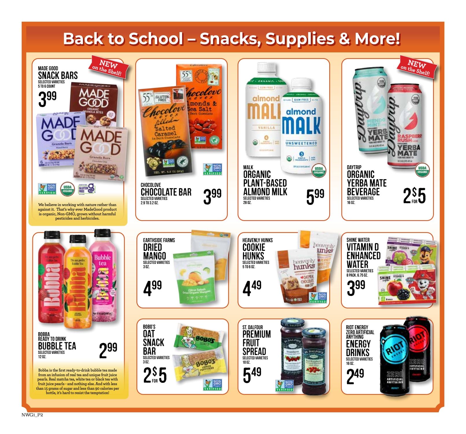 A & J Select Market Live Well Naturally Weekly Ad September 2 - October 6, 2026