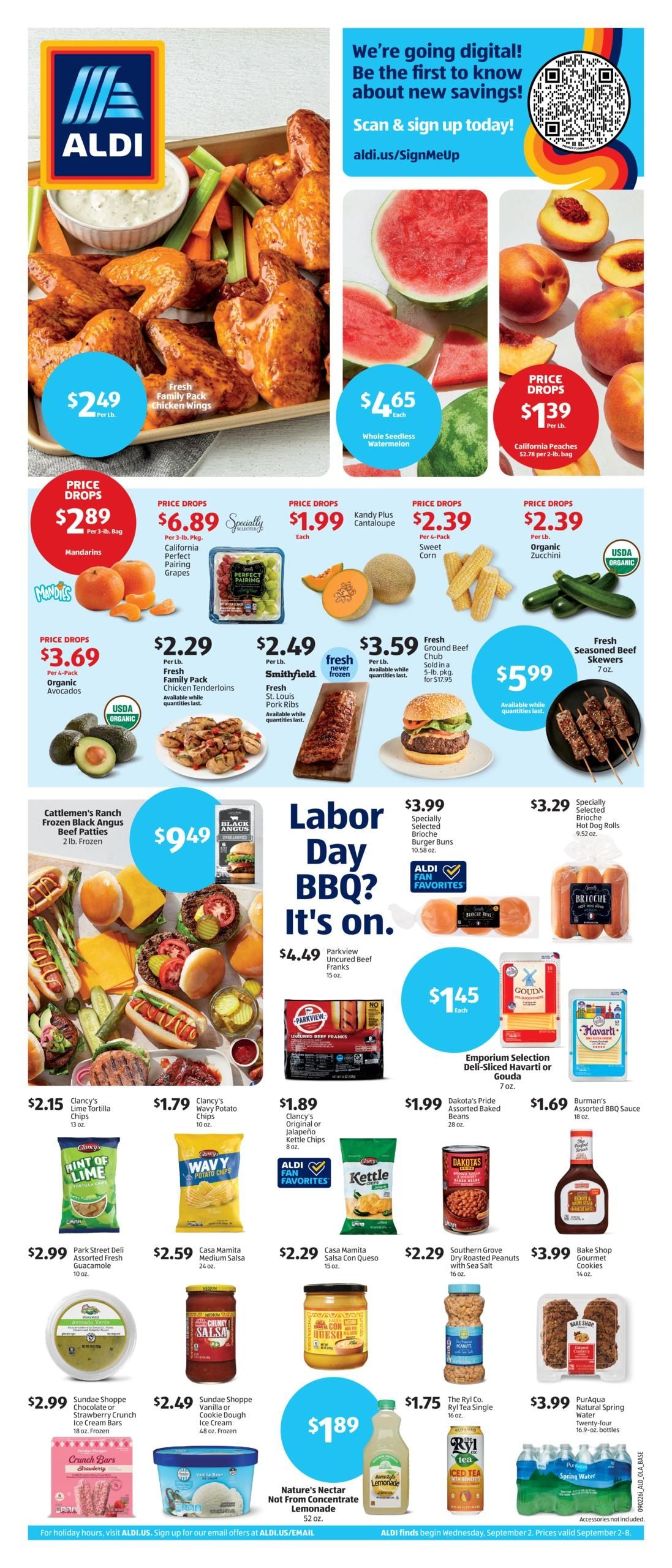 ALDI (Fayetteville Area, AR) Weekly Ad September 2 - 8, 2026