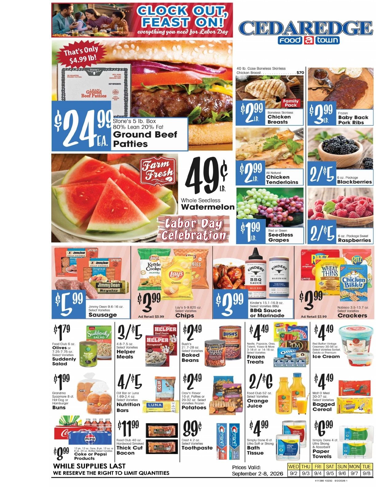 Cedaredge Foodtown (Cedaredge, CO) Weekly Ad September 2 - 8, 2026