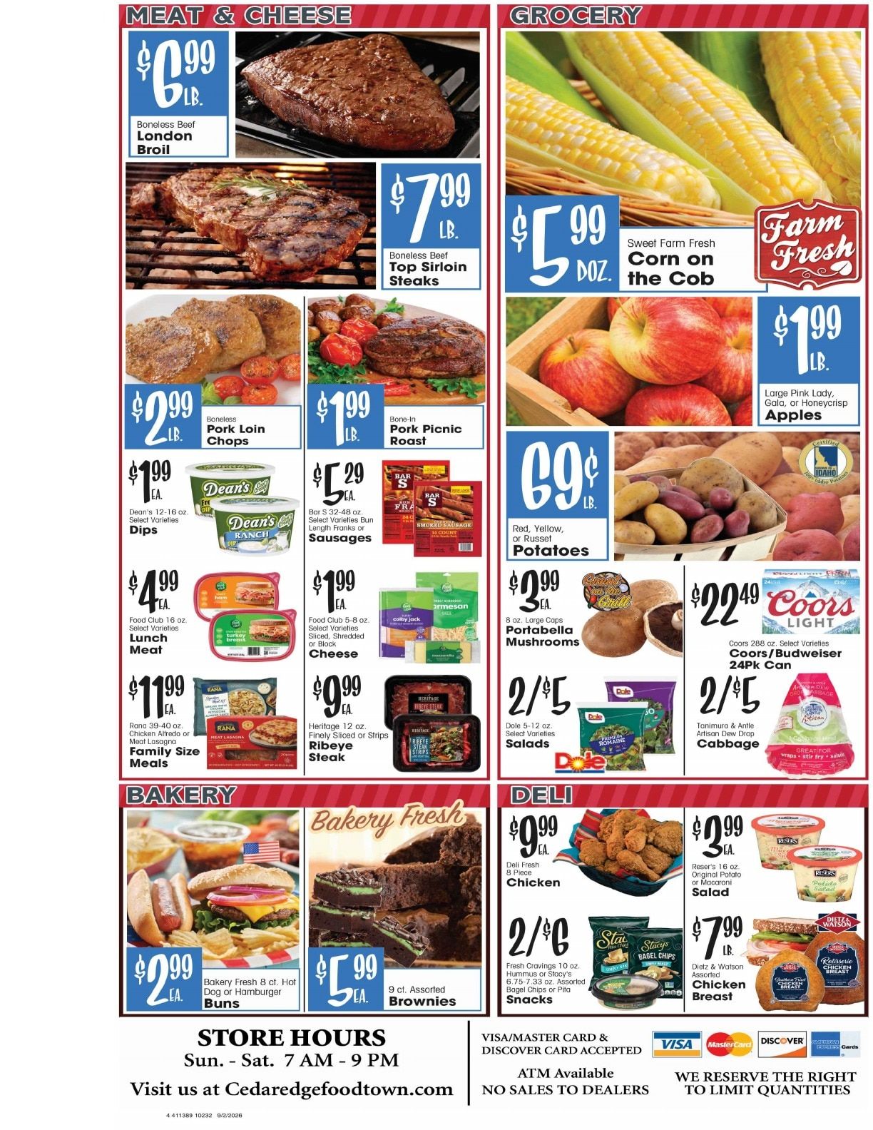 Cedaredge Foodtown (Cedaredge, CO) Weekly Ad September 2 - 8, 2026