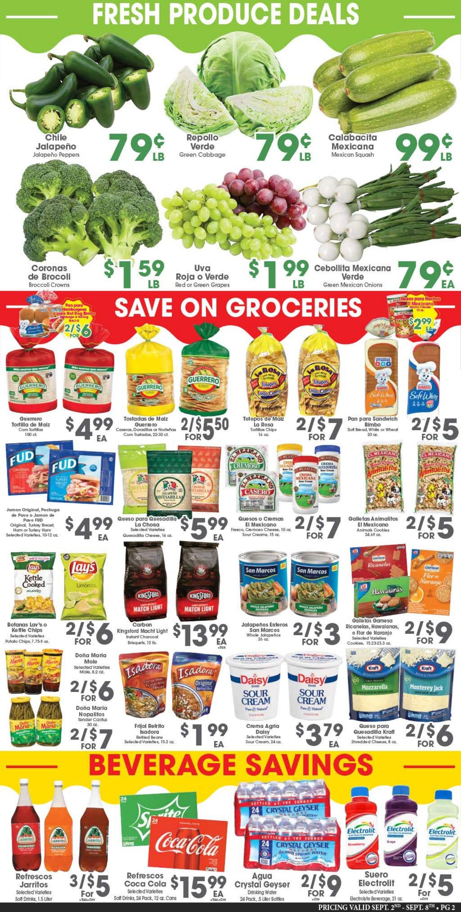 Arteaga's Food Center Weekly Ad September 2 - 8, 2026