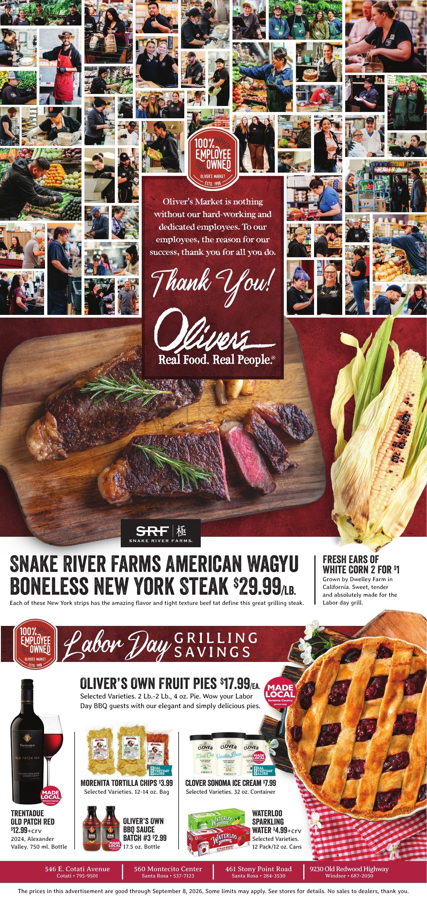 Oliver's Market Press Democrat Weekly Ad September 2 - 8, 2026