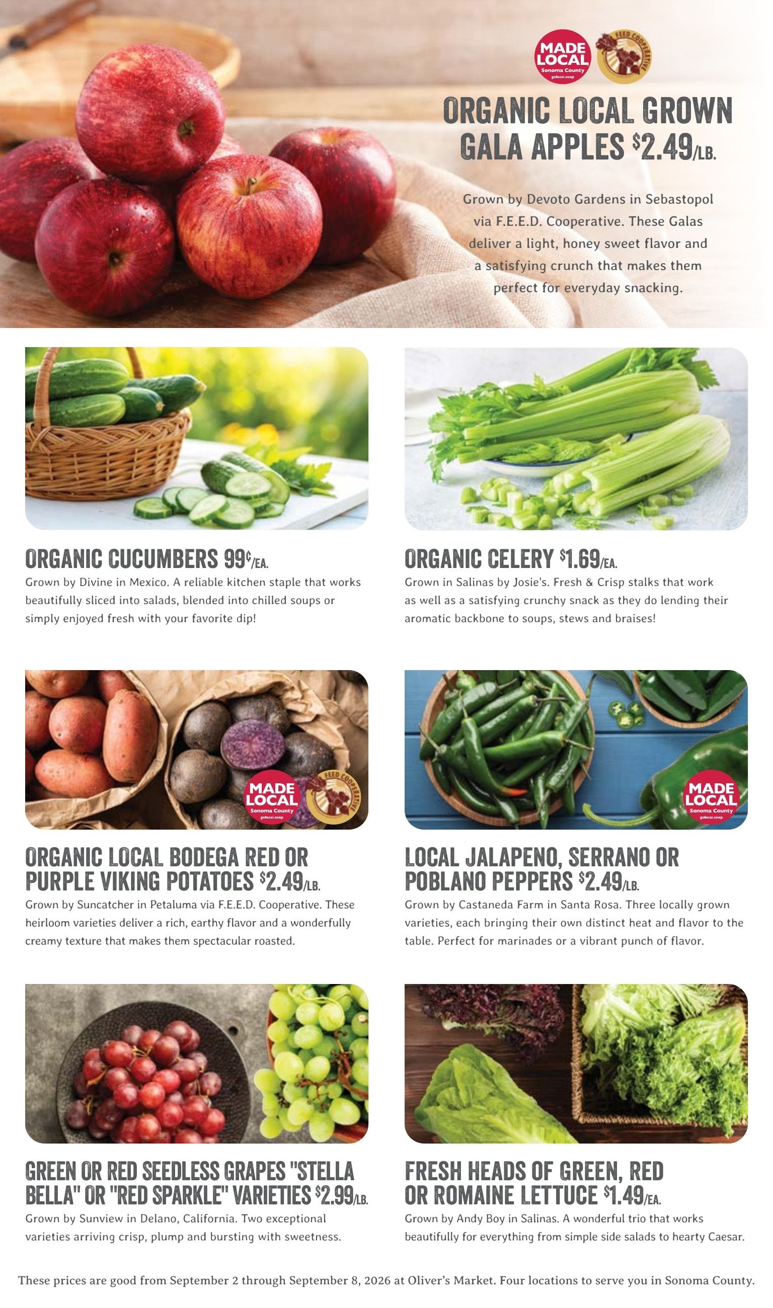 Oliver's Market Weekly Ad September 2 - 8, 2026